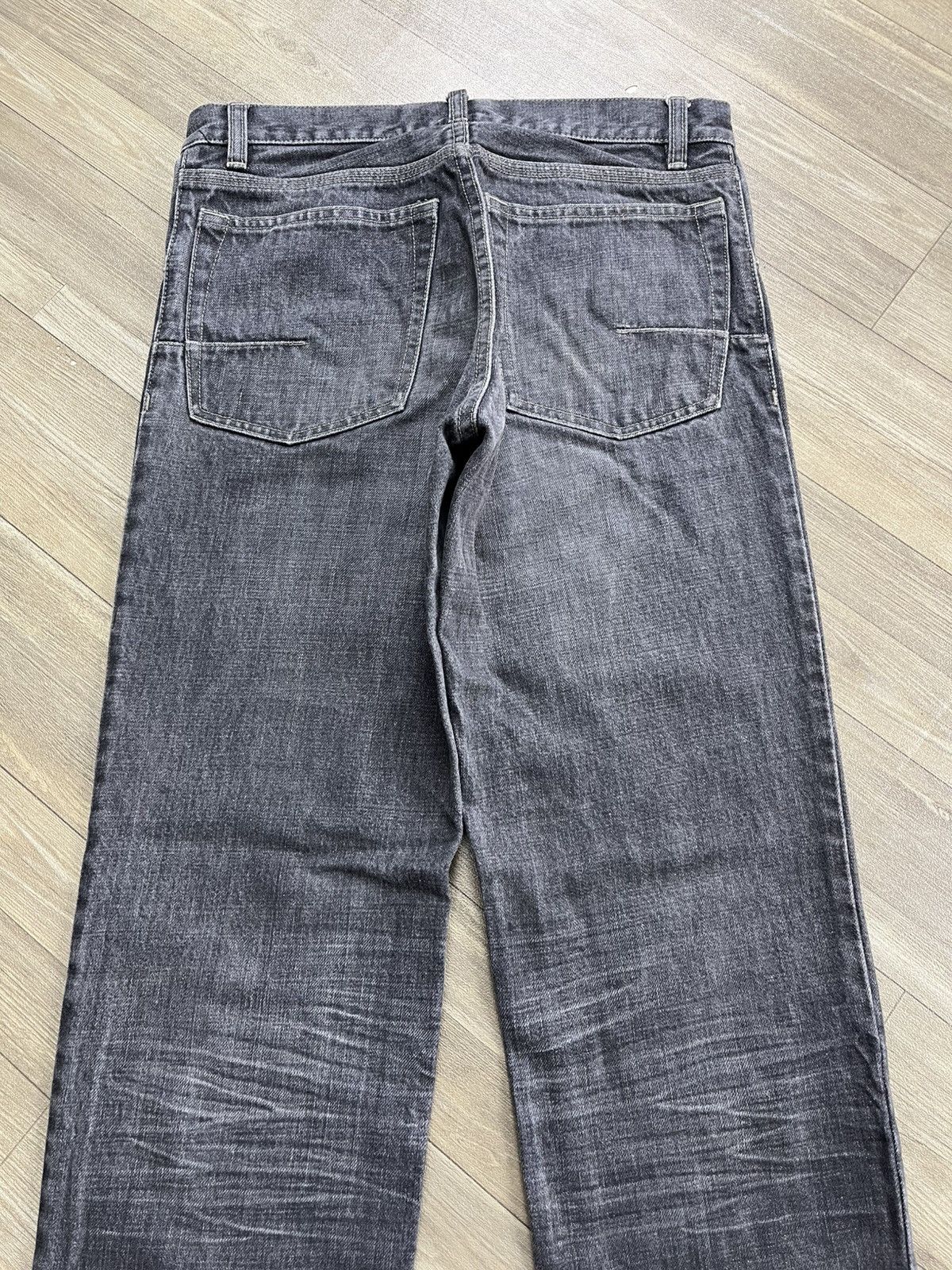 Yohji Yamamoto Japanese Design Ined Homme Yohji Yamamoto Faded Black Jeans Size US 29 - 13 Thumbnail