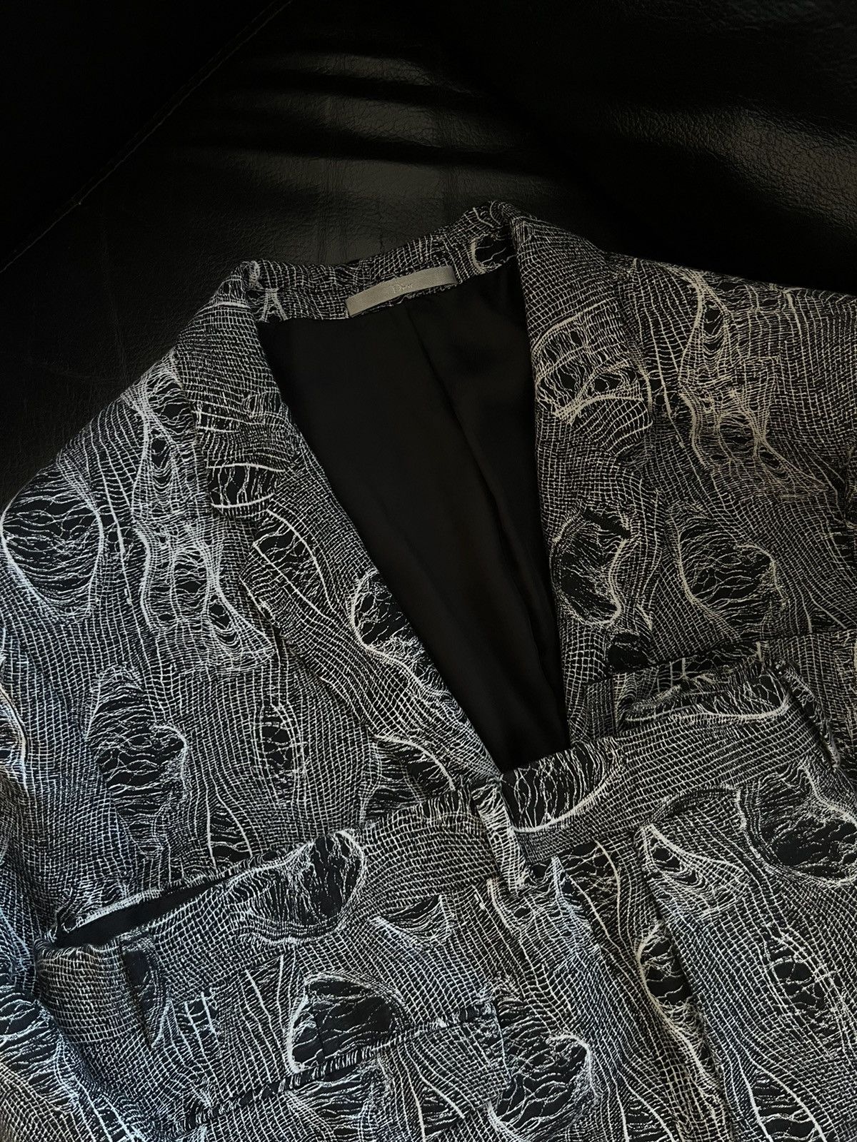 Dior Dior Homme SS17 Trompe L’oeil Spider Web Printed Suit Size 48R - 4 Thumbnail