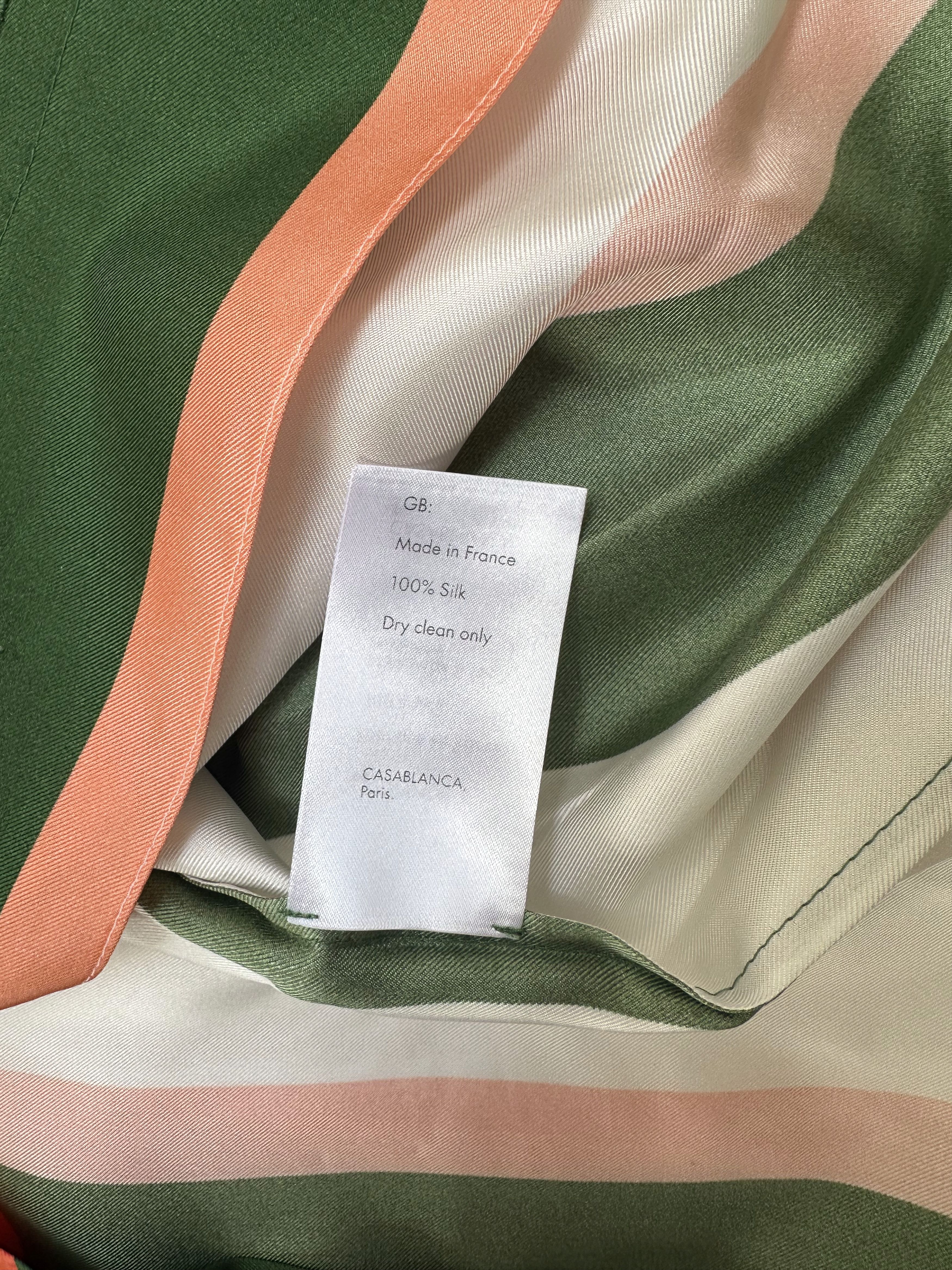 Casablanca Maxfield Exclusive (2019 Archive) Orange Stripe Silk Shirt Size US S / EU 44-46 / 1 - 11 Thumbnail