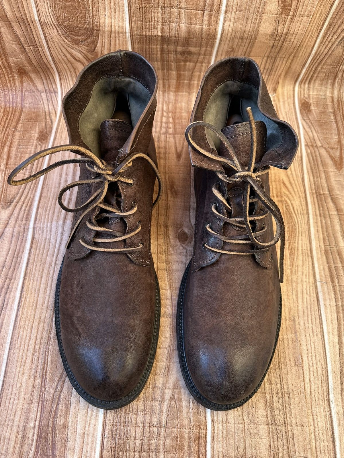 A.S.98 AS 98 Leather Boots Avant Garde Burnished Combat x Guidi Size US 12 / EU 45 - 2 Thumbnail