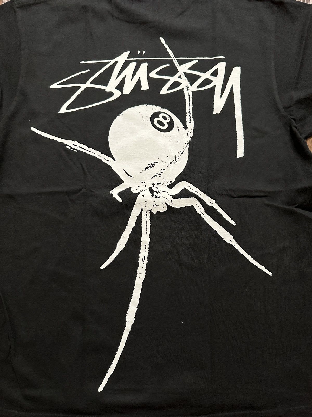 Stussy Black stussy 8 ball spider shirt | Grailed
