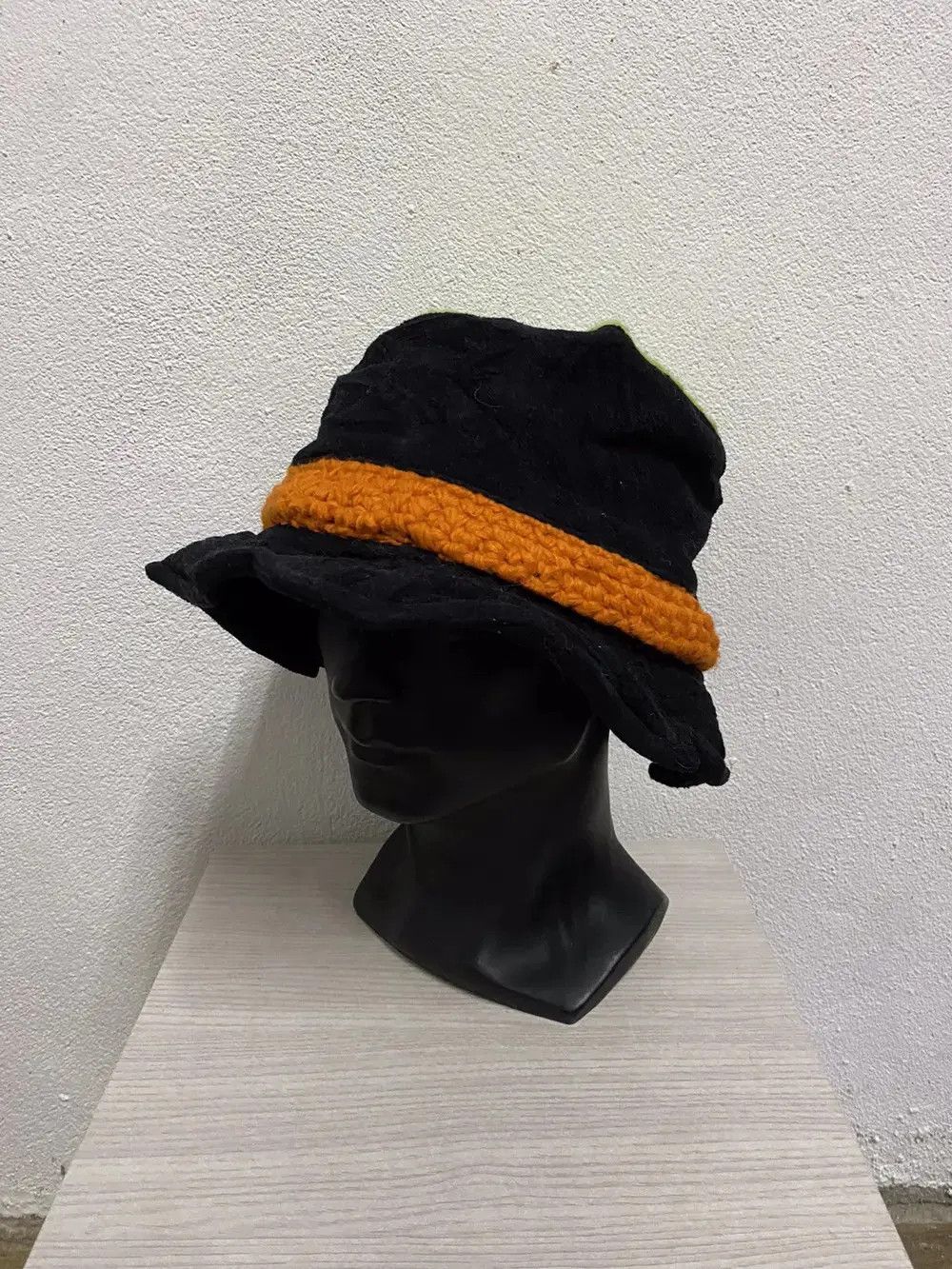 Vintage Vintage Plain Knit Bucket Hat Size ONE SIZE - 2 Thumbnail
