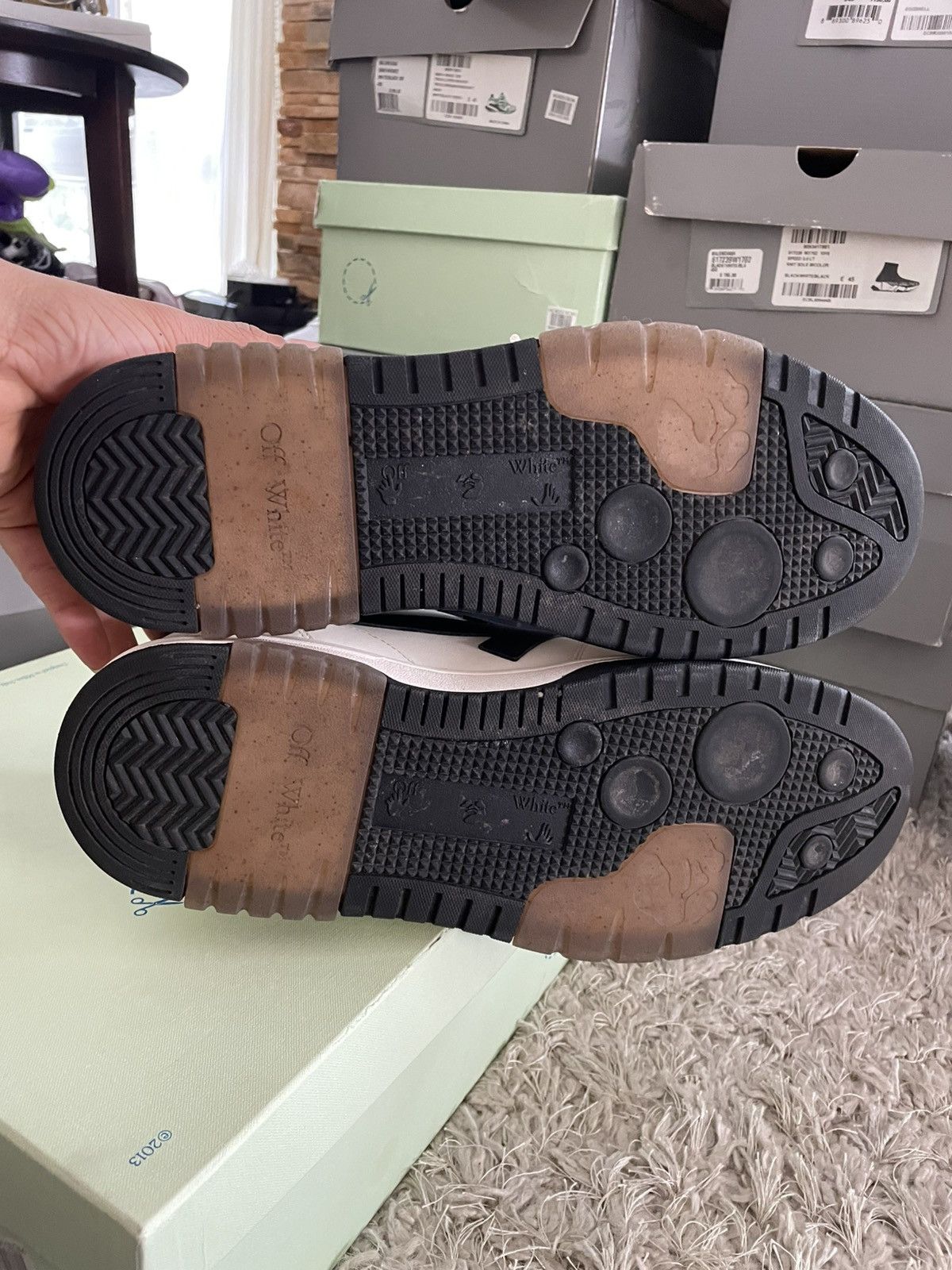 Off-White Off White Out of Office White/Black Size US 13 / EU 46 - 8 Thumbnail