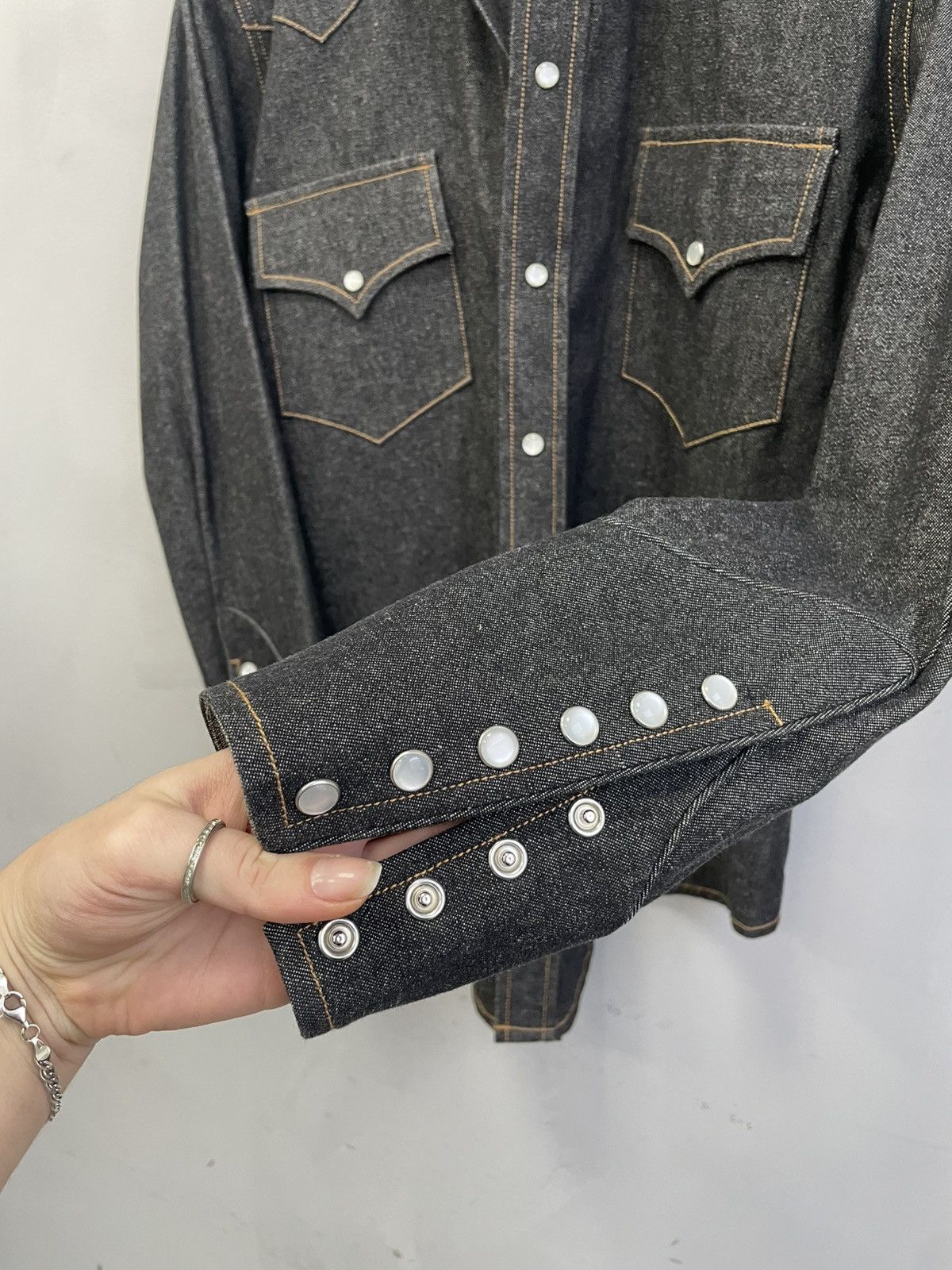 Western Rise Cad Zoots vintage denim shirt western style hype 90s Size US S / EU 44-46 / 1 - 4 Thumbnail