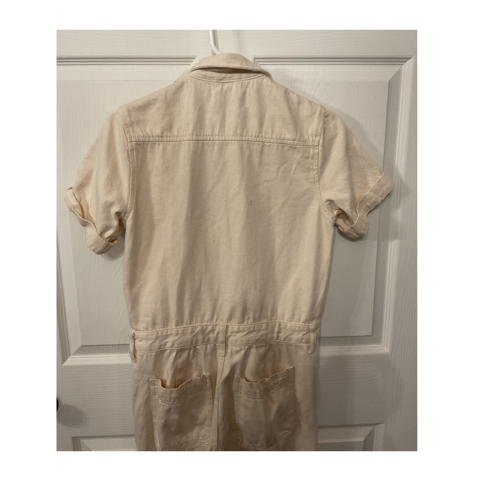 Everlane Everlane 100% Organic Cotton Denim Coverall in Bone,sz 0 Size 25" / US 0 / IT 36 - 13 Thumbnail