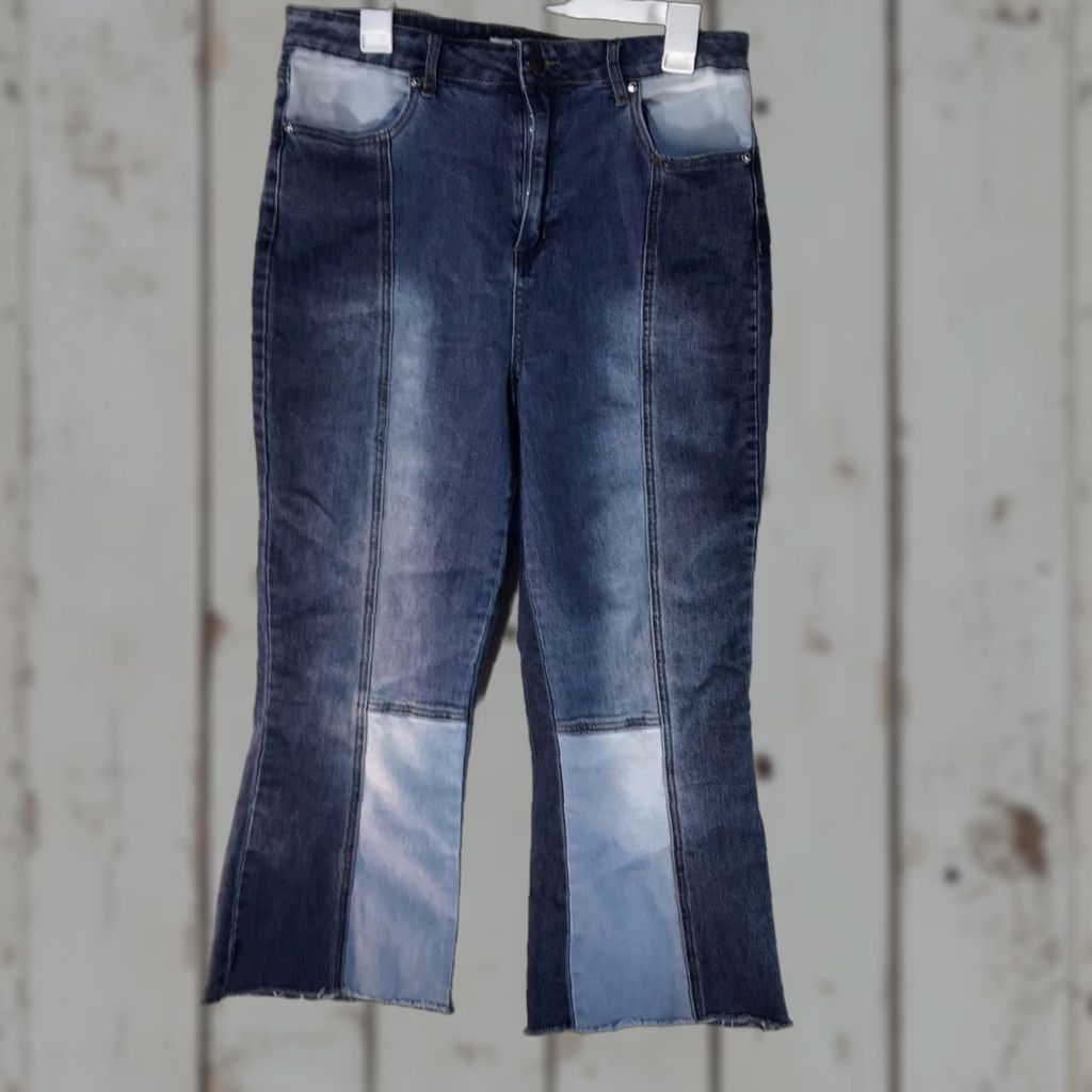 Vintage Madden NYC High-Rise Jeans Women's Size 13 Blue Denim 32x23 5-Pocket Modern Size 34" / US 12 / IT 48 - 1 Thumbnail