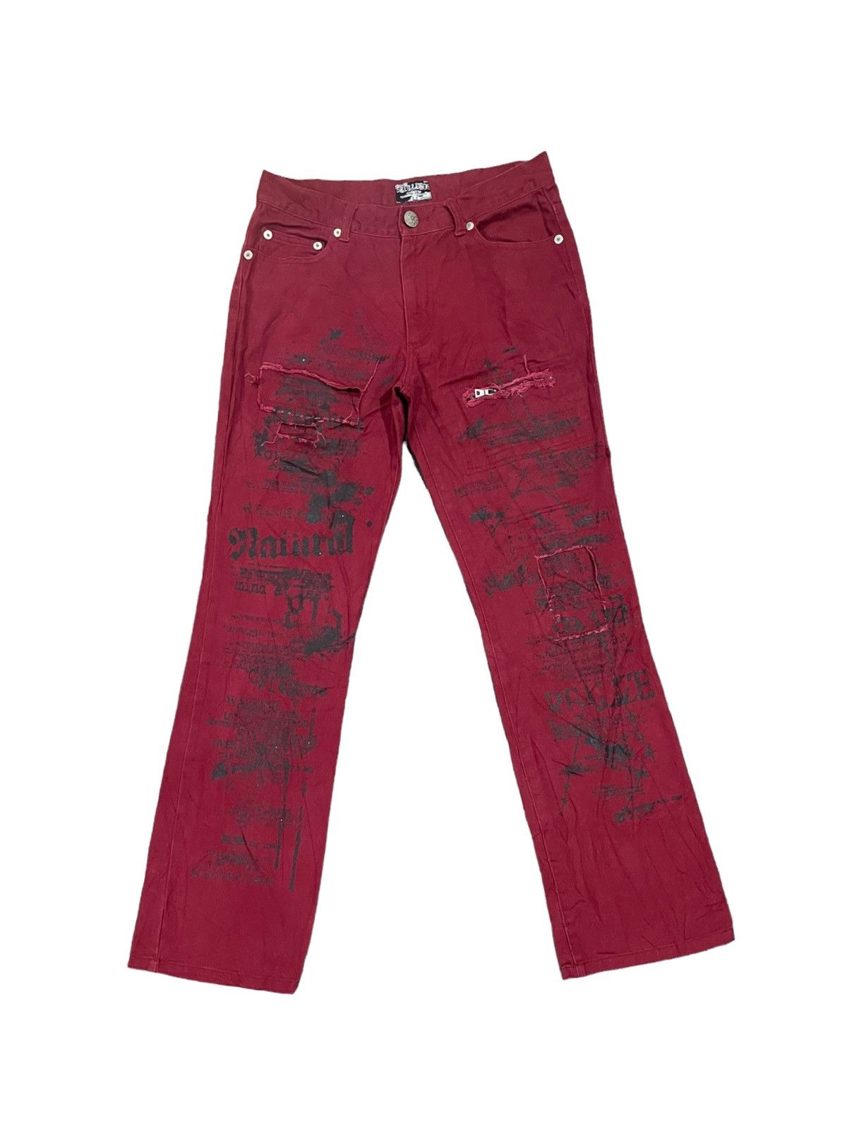 If Six Was Nine × Japanese Brand × Le Grande Bleu (L.G.B.) Japanese Skulldeos Bones Of Cerebral Cranium Jeans Size US 32 / EU 48 - 4 Thumbnail