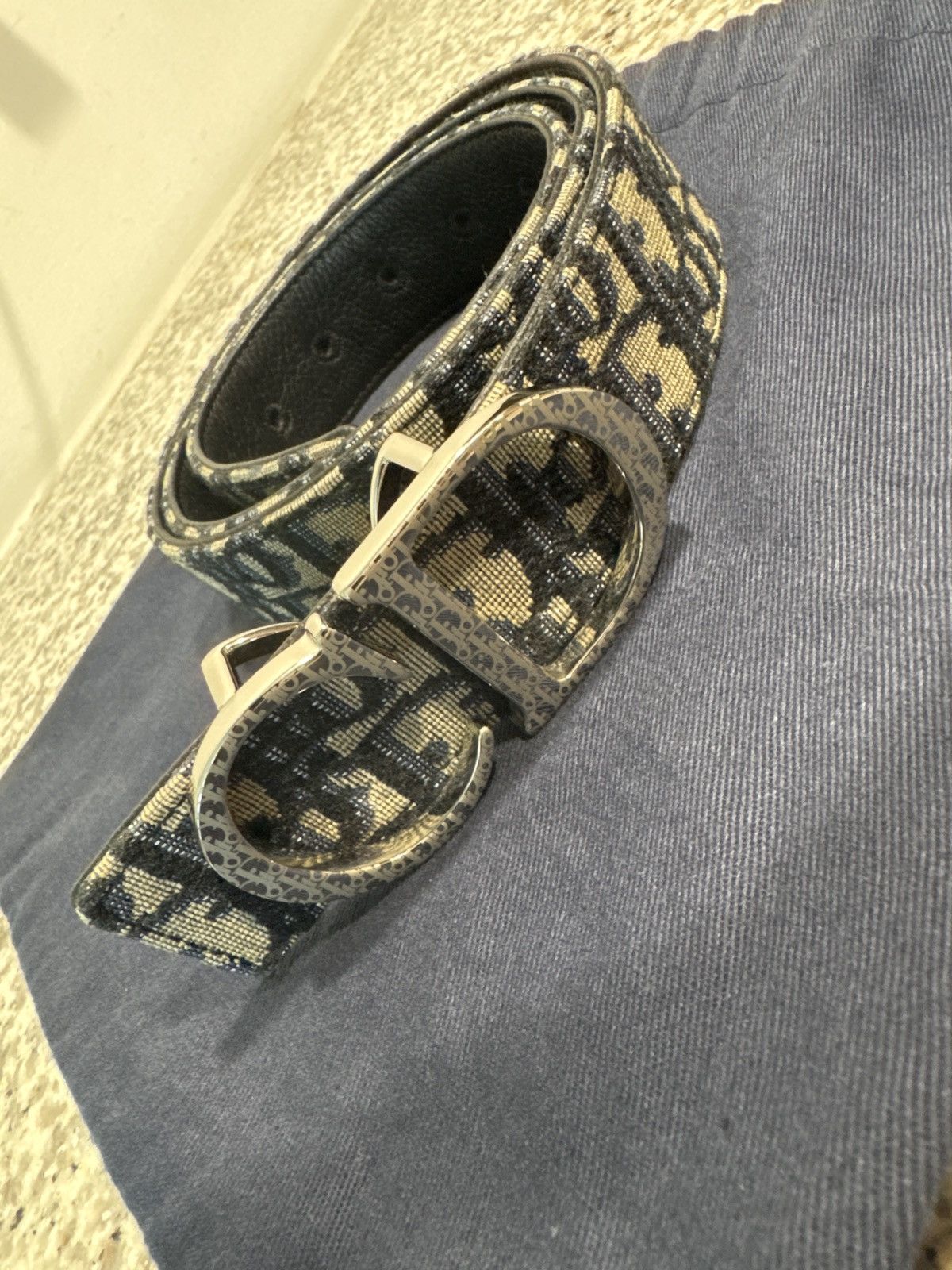 Dior Christian Dior Reversible Belt Strap Dior Oblique Buckle Size 34 - 3 Thumbnail