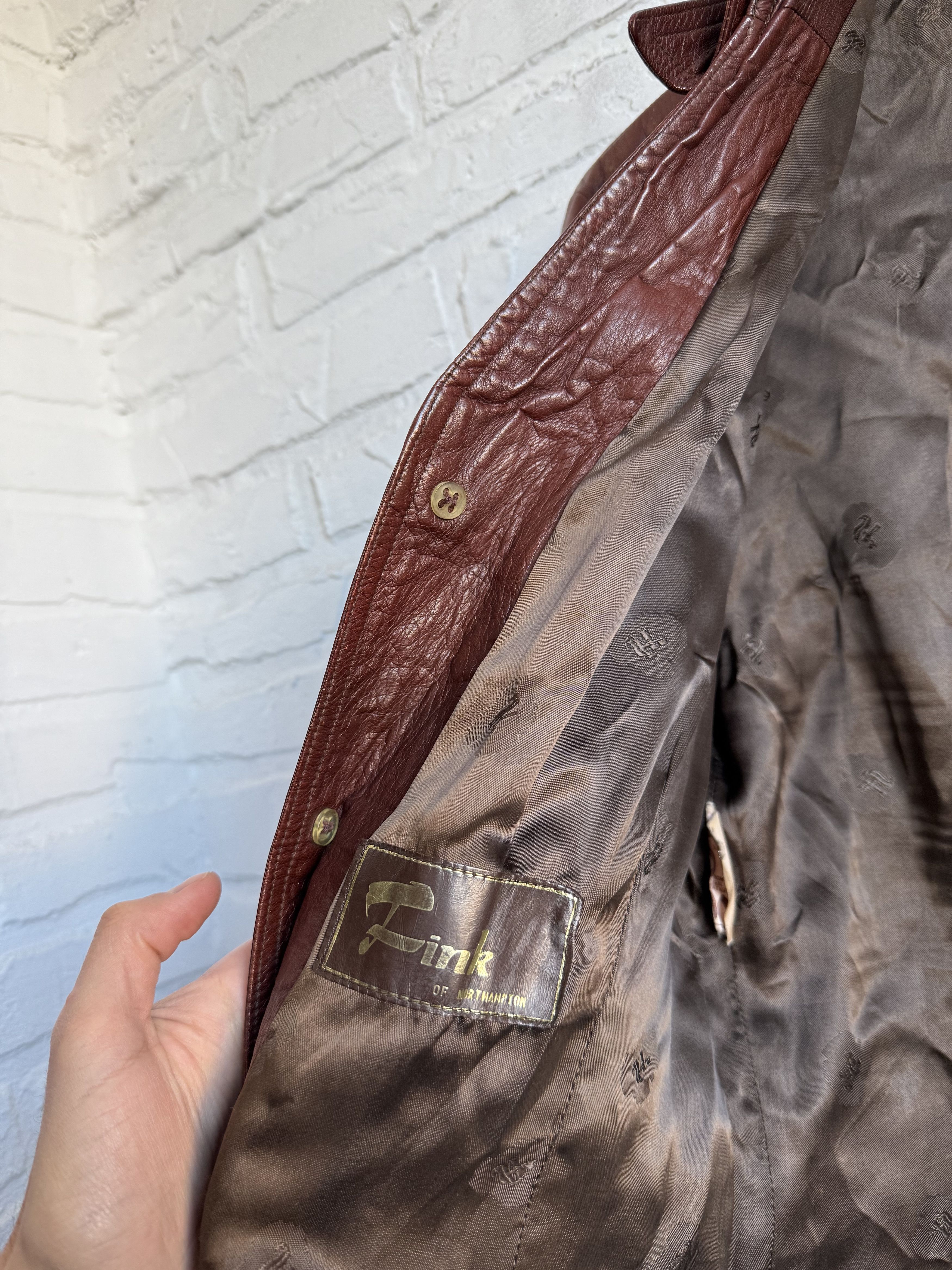 Lewis Leathers Vintage 1970s Fink of Northampton British Leather jacket Size US S / EU 44-46 / 1 - 3 Thumbnail