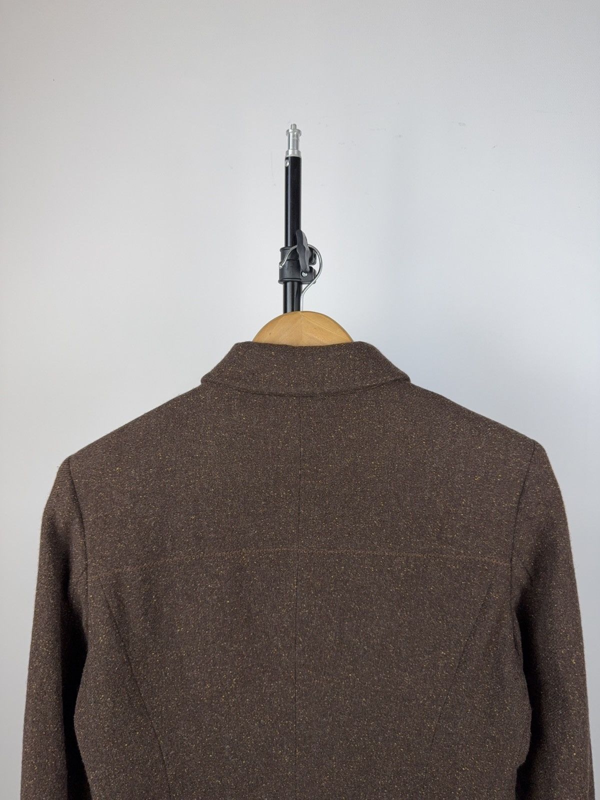 Max Mara × Vintage MARELLA Wool Skirt Suit Brown Tweed Set Made in Italy 10/M Size M / US 6-8 / IT 42-44 - 9 Thumbnail