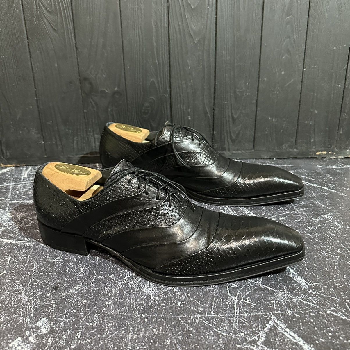 Jo Ghost JO GHOST - Men’s Italian Pythone Leather Shoes size 43 Size US 9.5 / EU 42-43 - 3 Thumbnail