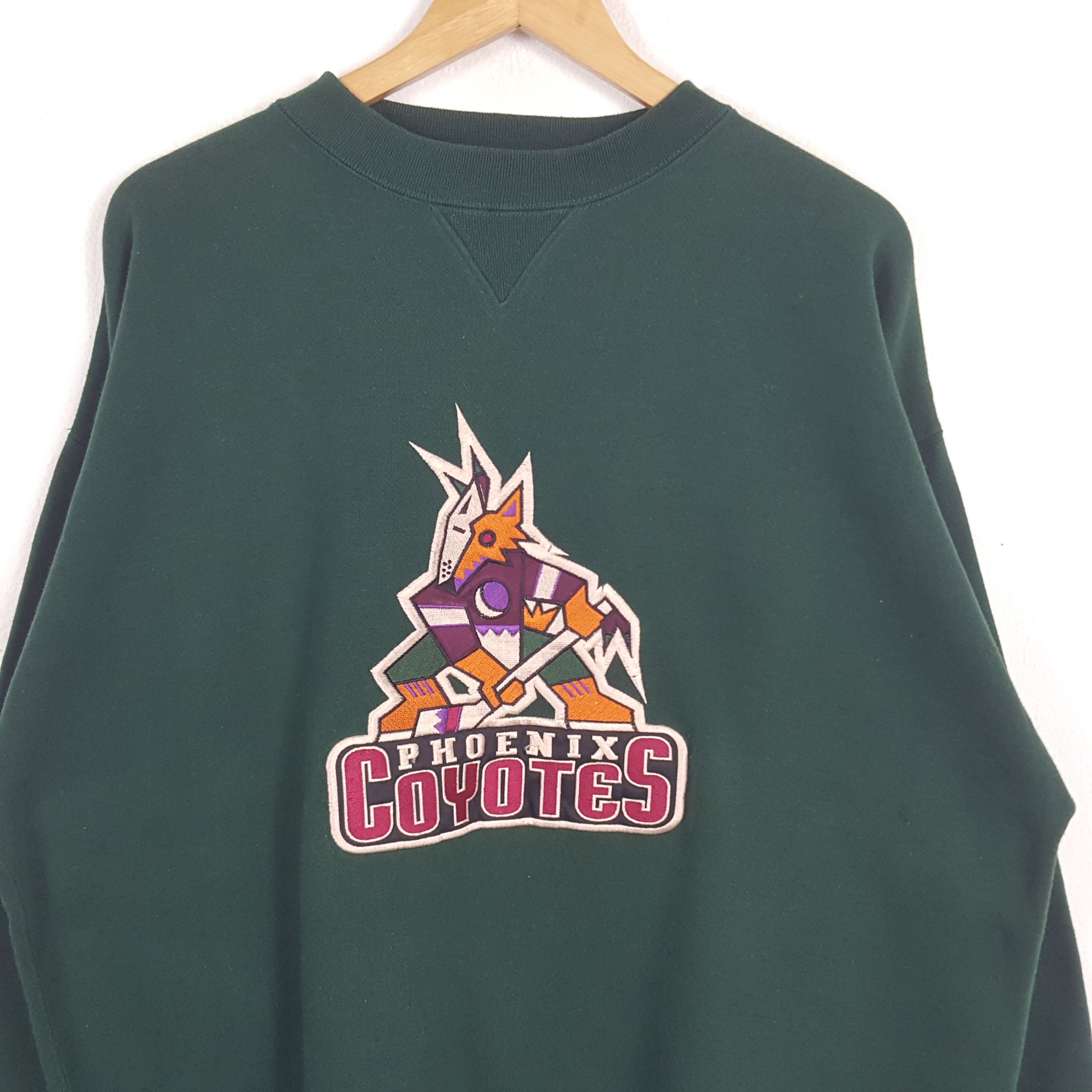 NHL × Vintage Vintage Phoenix Coyotes Hockey Ice Sportswear Sweatshirt Size US XL / EU 56 / 4 - 2 Thumbnail