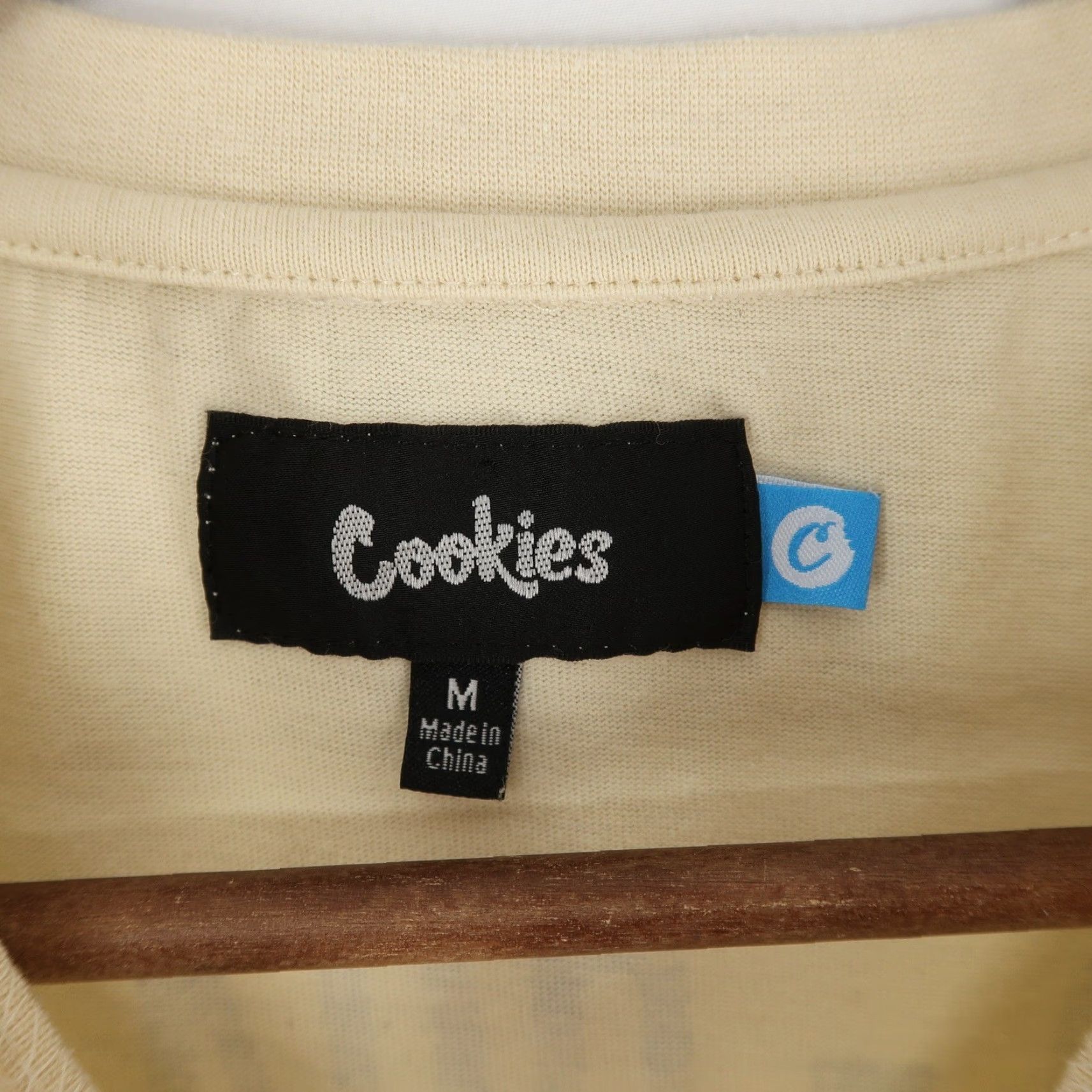 Vintage Cookies T-Shirt Mens M Cream Graphic Print Short Sleeve Casual Streetwear Size US M / EU 48-50 / 2 - 6 Thumbnail