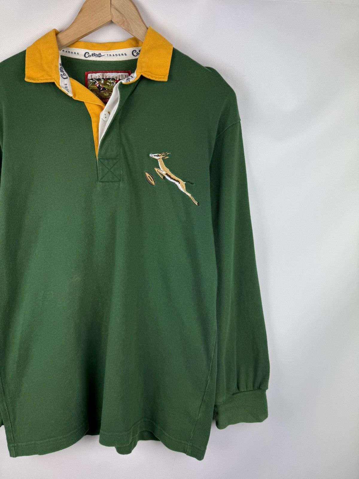 Cotton Traders VTG South Africa Rugby Union Long Sleeve Rugby Shirt Jersey Size US S / EU 44-46 / 1 - 3 Thumbnail