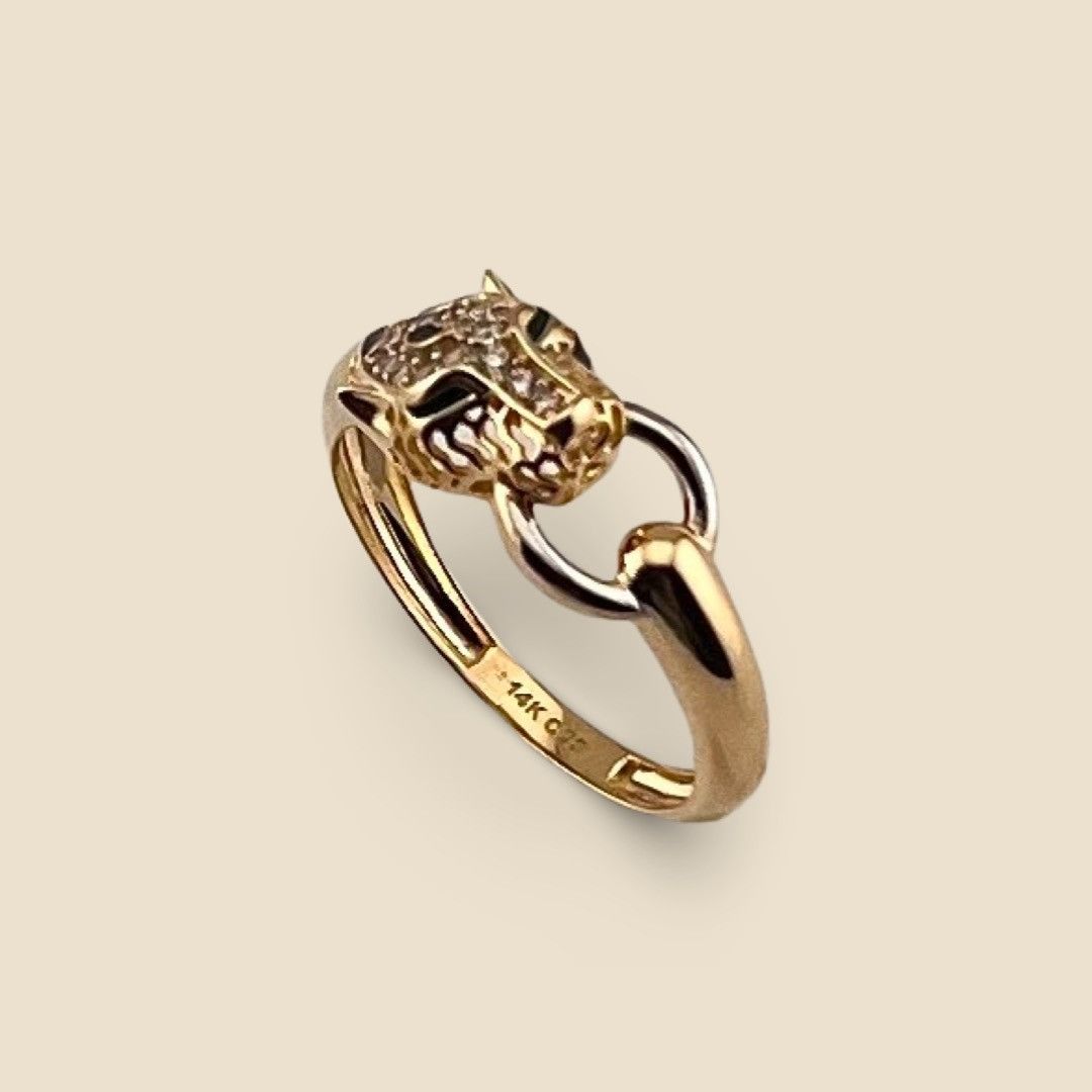image of 14K Solid Gold Leopard Ring | Gift | Real Gold Jewelry, Women's