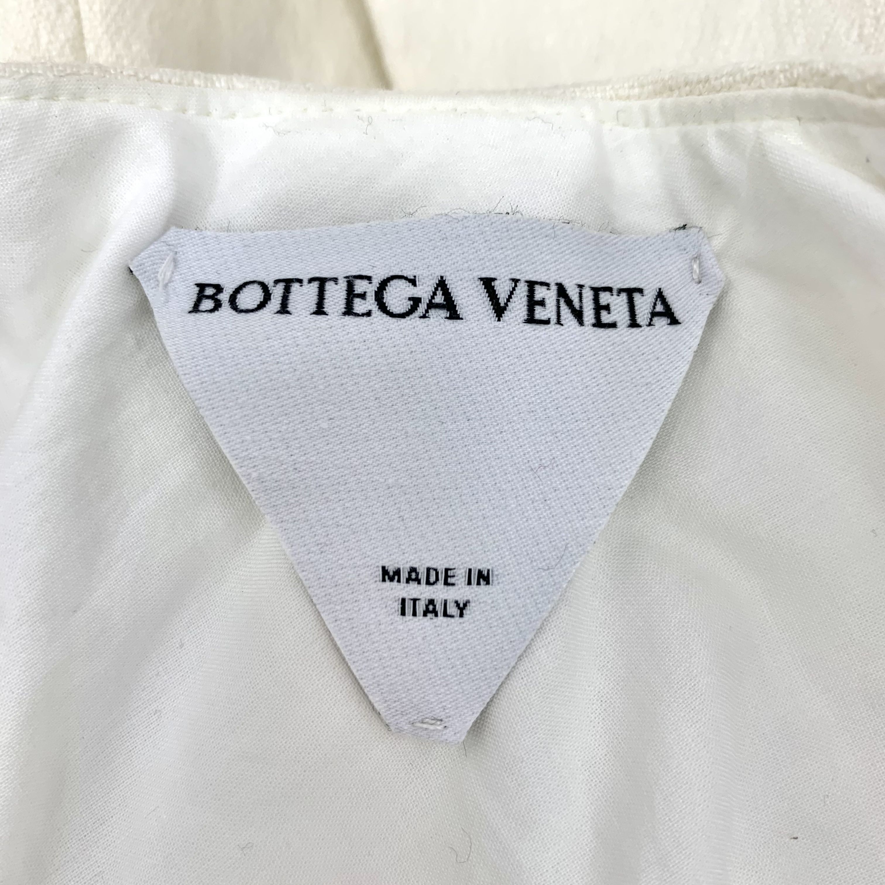 Bottega Veneta Bottega Veneta Womens Ivory Textured Single-Breasted Blazer Size XS / US 0-2 / IT 36-38 - 5 Thumbnail