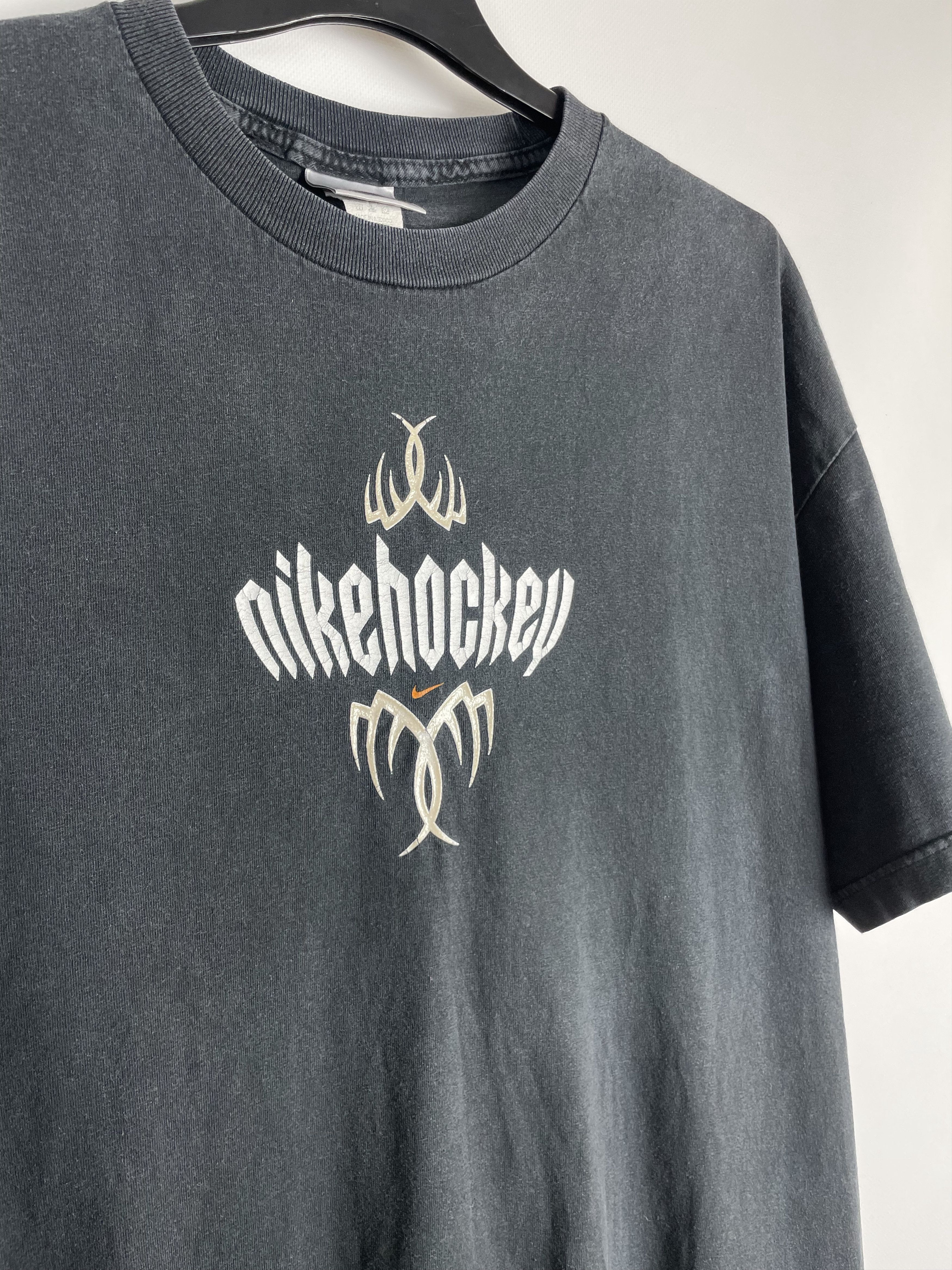 NHL Vintage Y2K Nike Hockey Chrome Harley Tee Size US XL / EU 56 / 4 - 4 Thumbnail