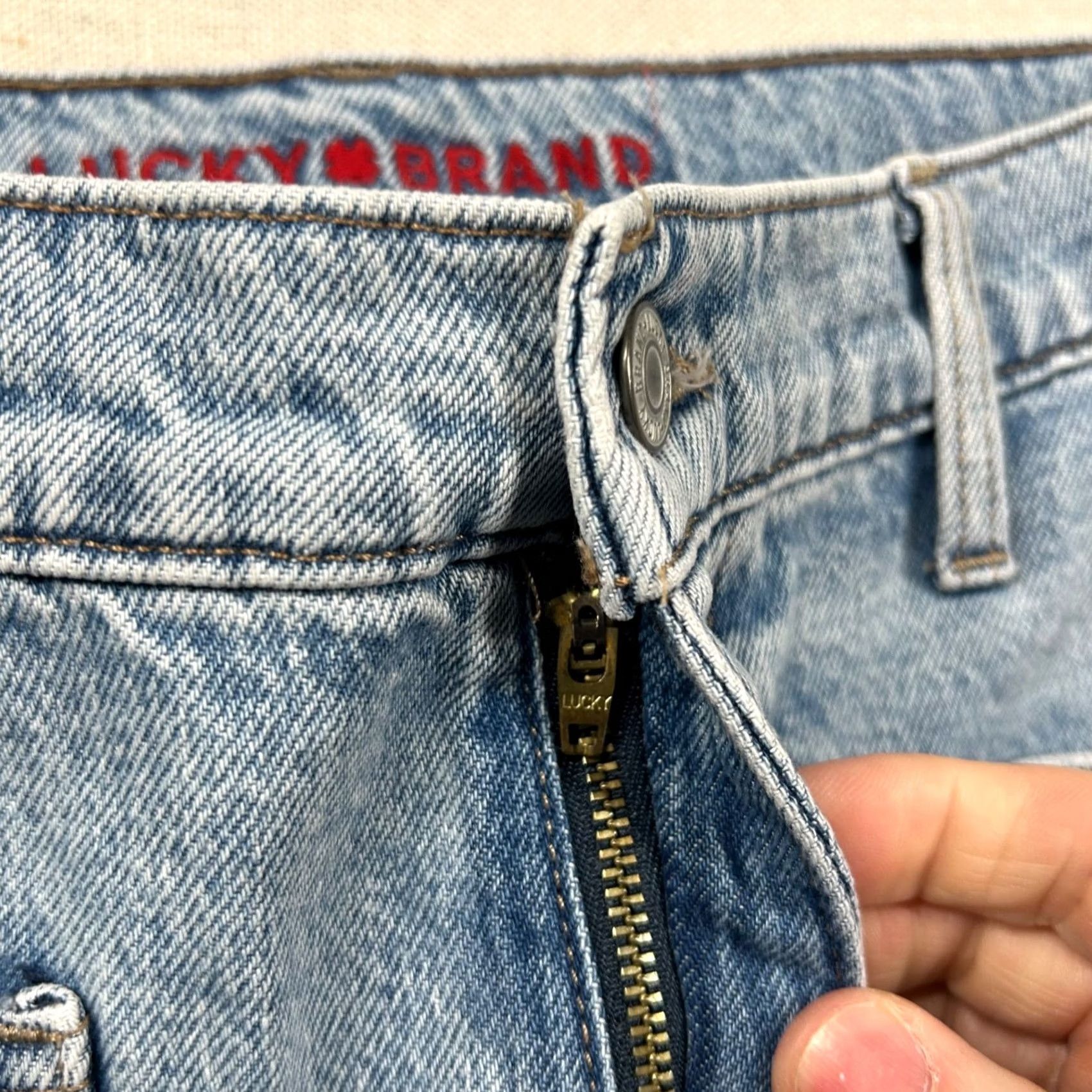 Lucky Brand Lucky Brand Jeans Womens 10/30 High Rise Wide-Leg Crop Denim Blue 26 In Inseam 31 In Waist Relox Relaxed Regular Size 10 Pants Mens Womens Girls Size 32" / US 10 / IT 46 - 3 Thumbnail