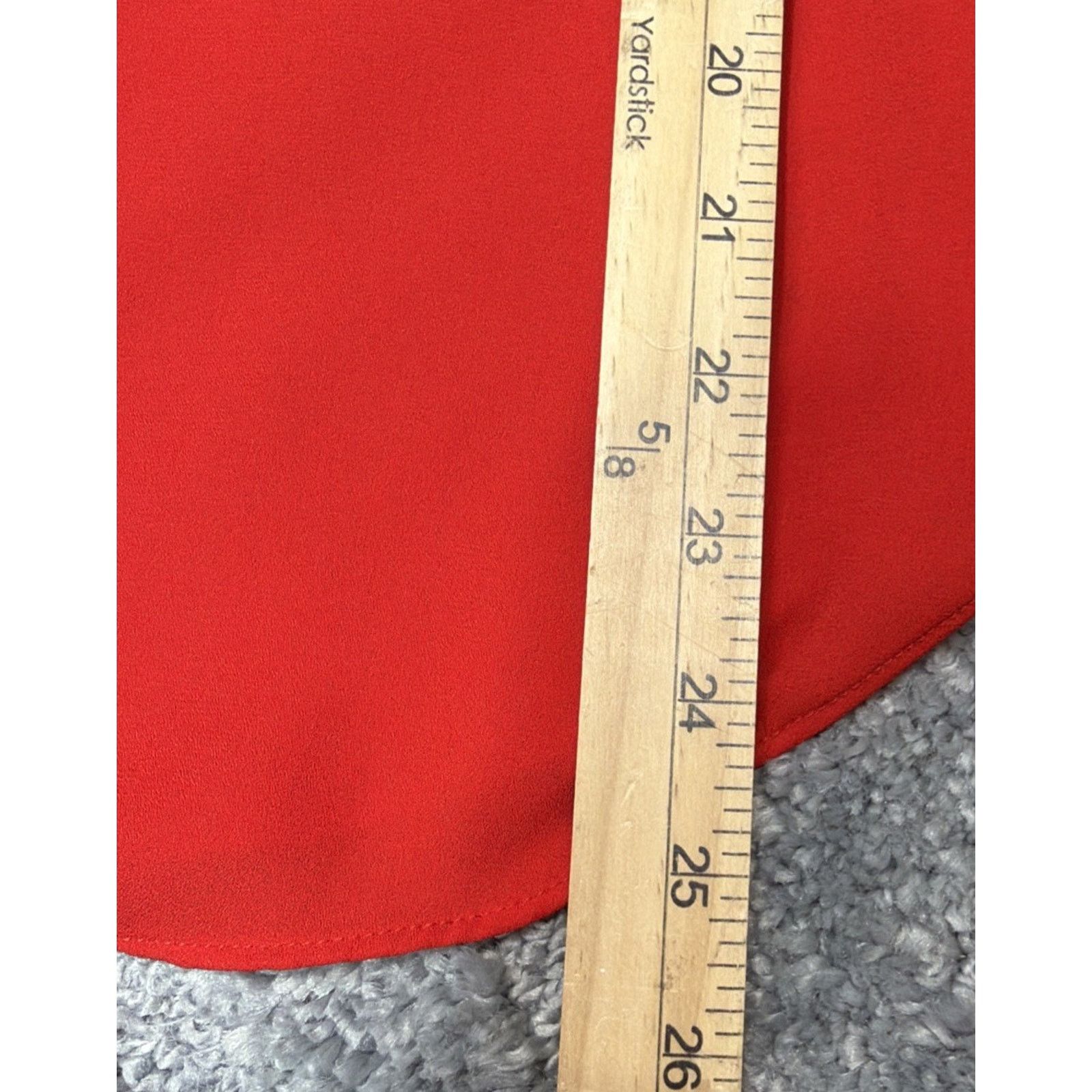 Banana Republic BANANA REPUBLIC Red Short Sleeve Career Blouse size Small Size S / US 4 / IT 40 - 6 Thumbnail
