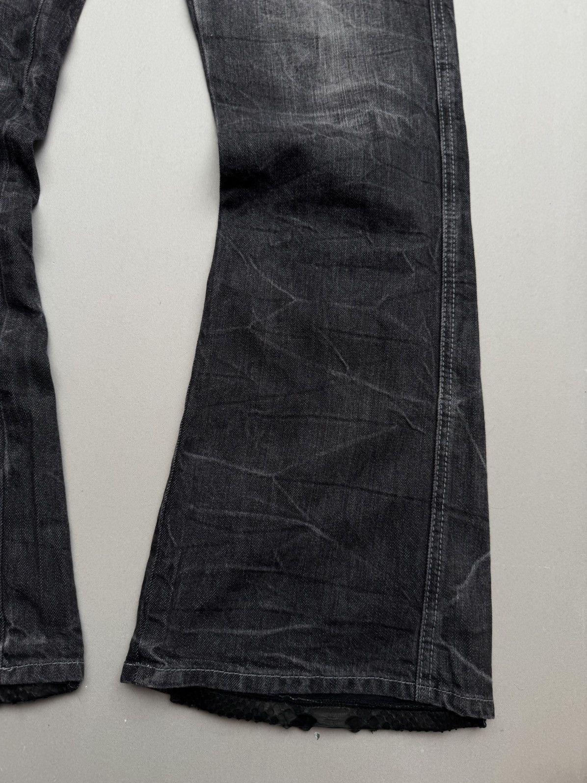 Japanese Brand Roothree lace up flare jeans Size US 31 - 3 Thumbnail