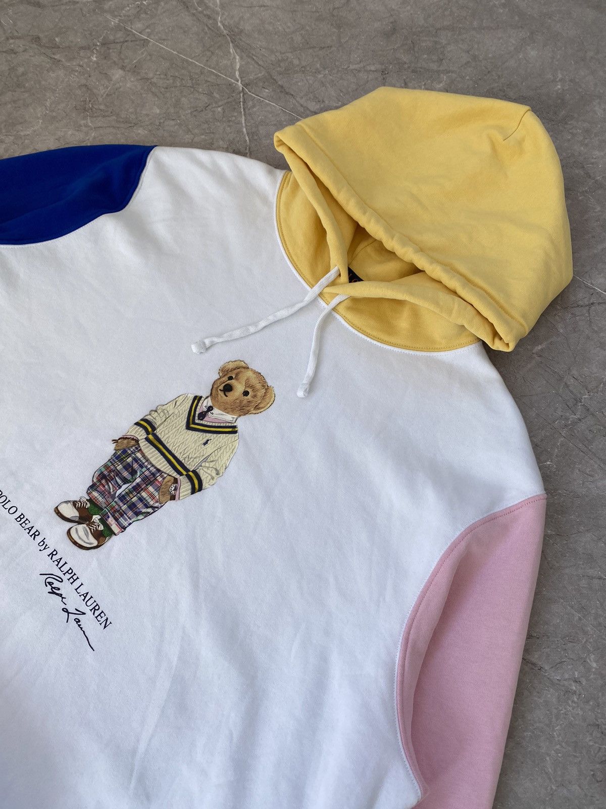 Polo Ralph Lauren Polo Ralph Lauren Polo Bear Fleece Hoodie Multi Color Y2K Size US XXL / EU 58 / 5 - 5 Thumbnail