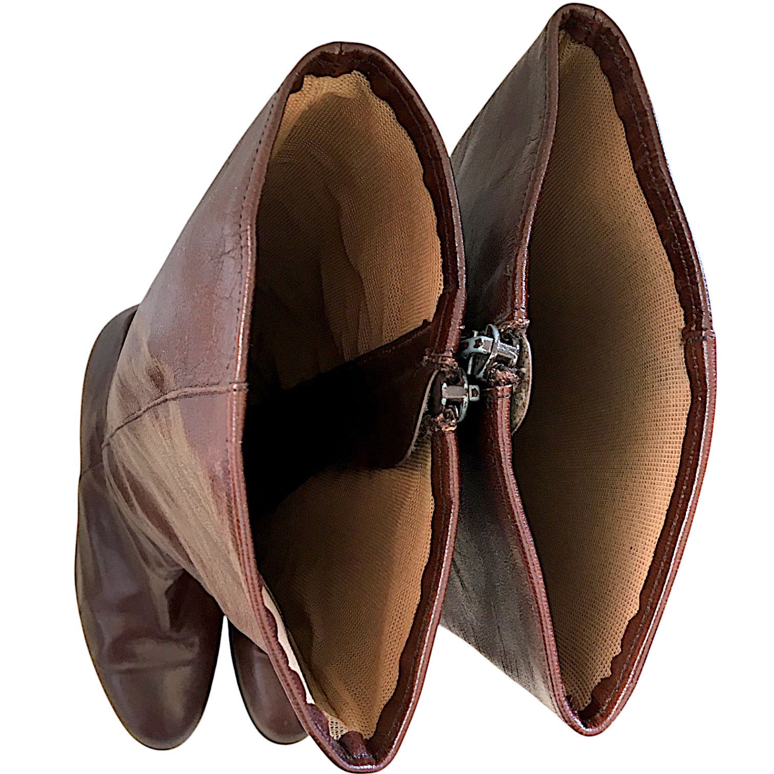 Vintage Brown Leather Cavalry Boots – Vintage 1970s Retro Size US 6 / IT 36 - 10 Thumbnail