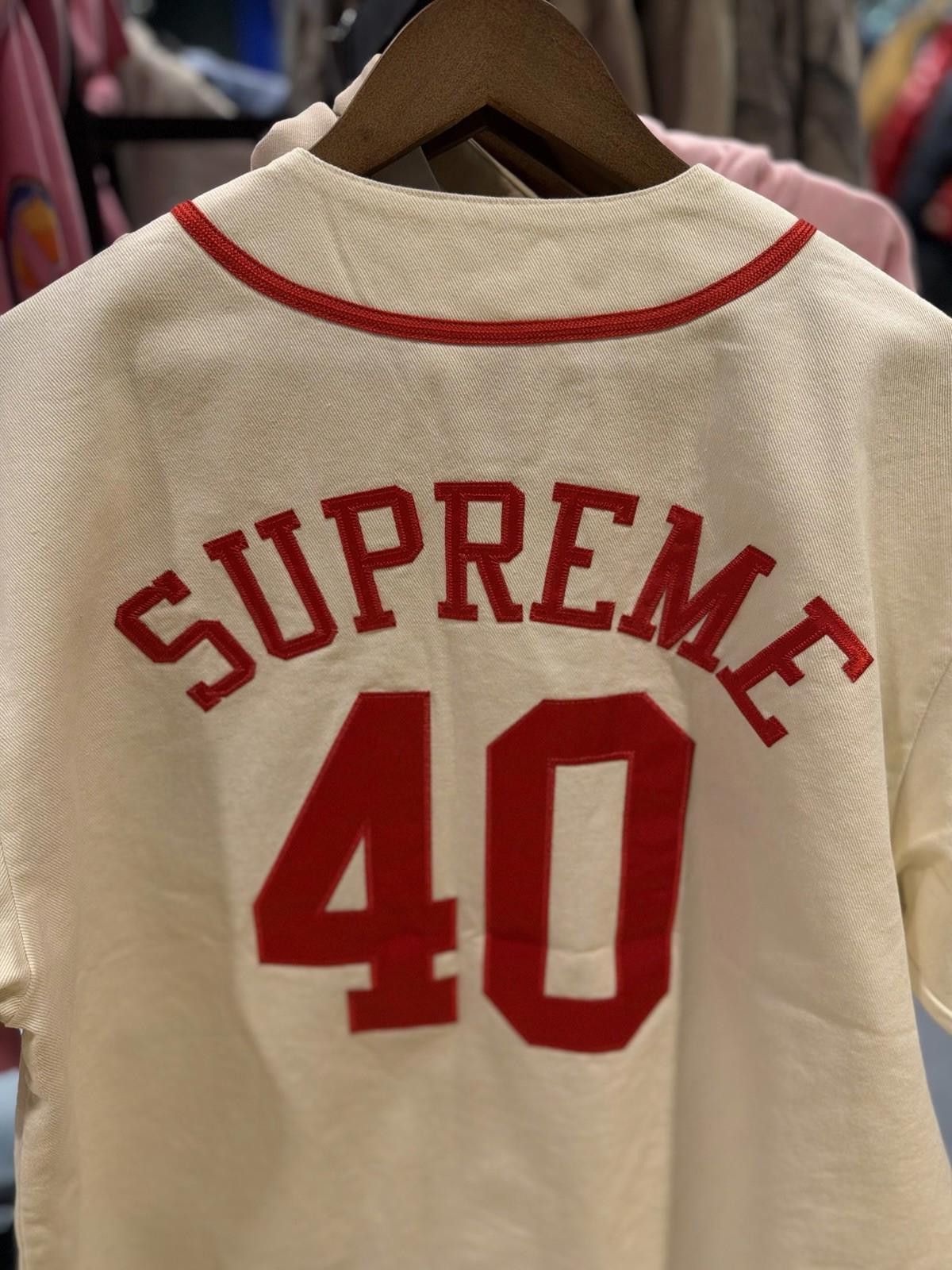 Supreme Supreme 40 Acres Twill Baseball Jersey L Brand New Large Size US L / EU 52-54 / 3 - 6 Thumbnail