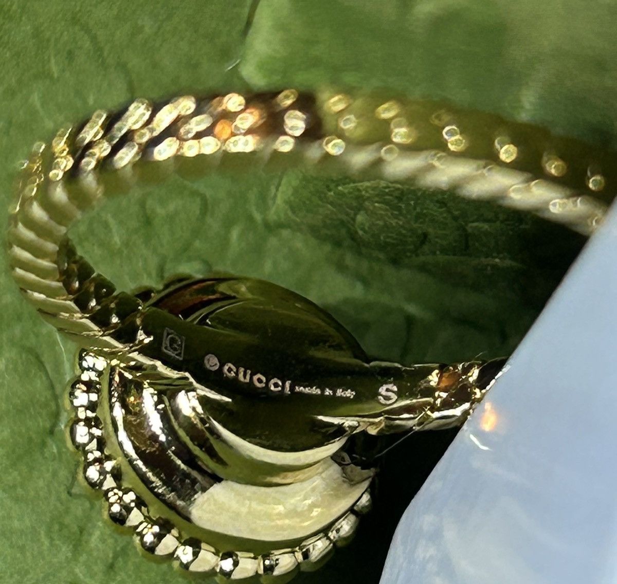 Gucci Gucci Interlocking G Flower Ring Ottone/Resin/Strass Size ONE SIZE - 9 Thumbnail