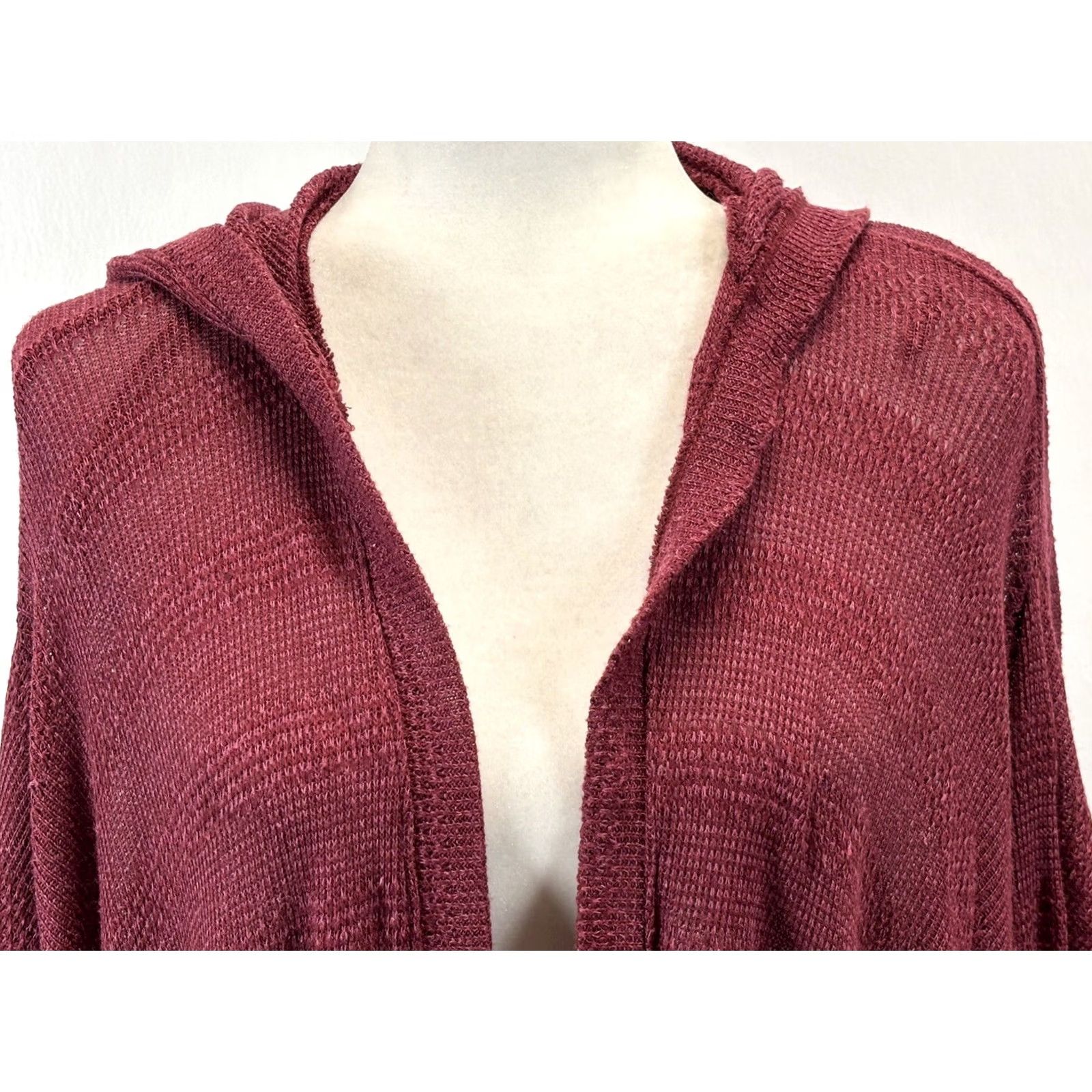 American Eagle Outfitters American Eagle Hooded Cardigan Sweater Medium Asymmetric Oversized Women’s Size M / US 6-8 / IT 42-44 - 5 Thumbnail
