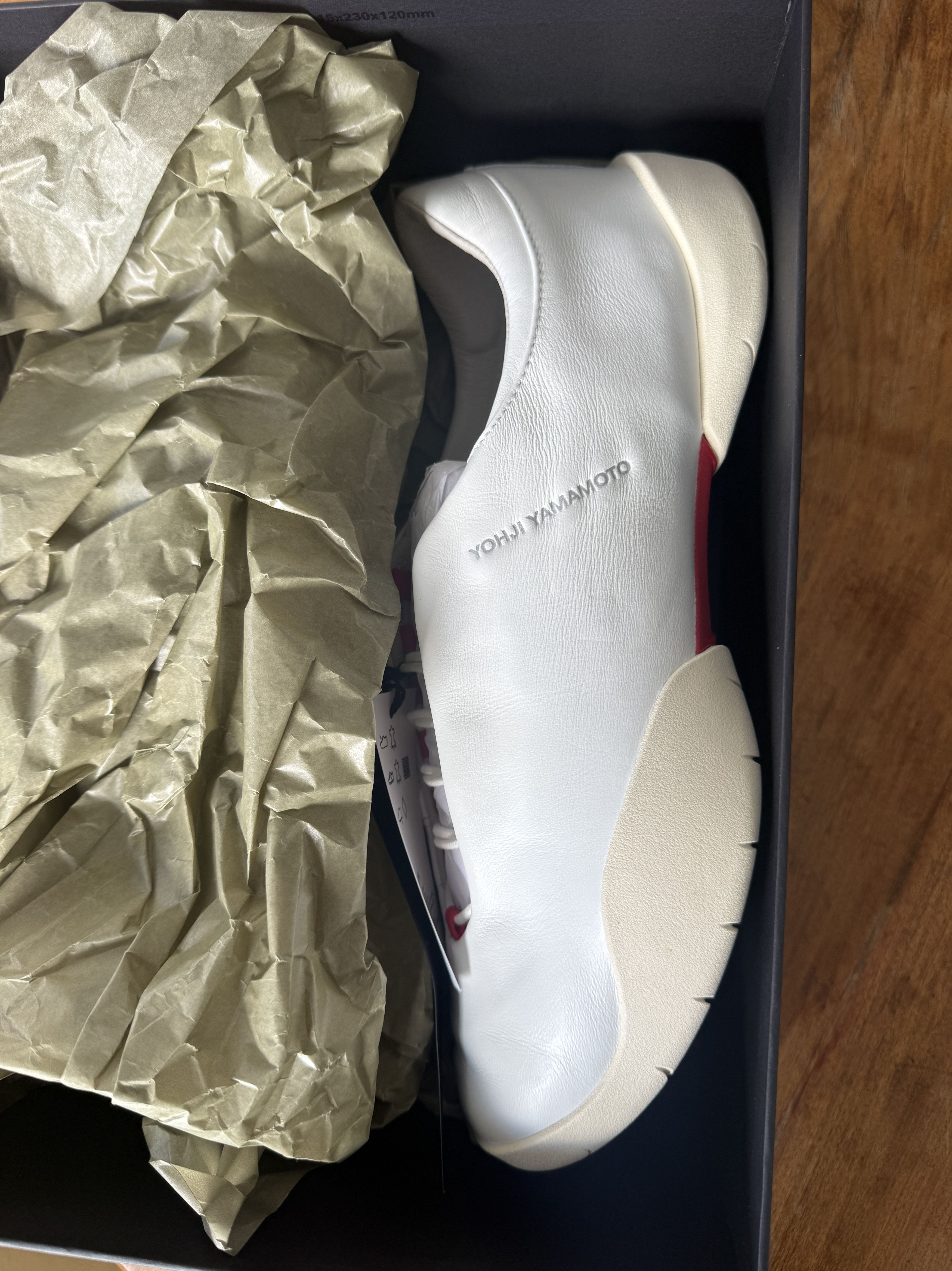 Y-3 Y-3 REGU MARY JANE 'WHITE SCARLET' Size US 10 / EU 43 - 3 Thumbnail