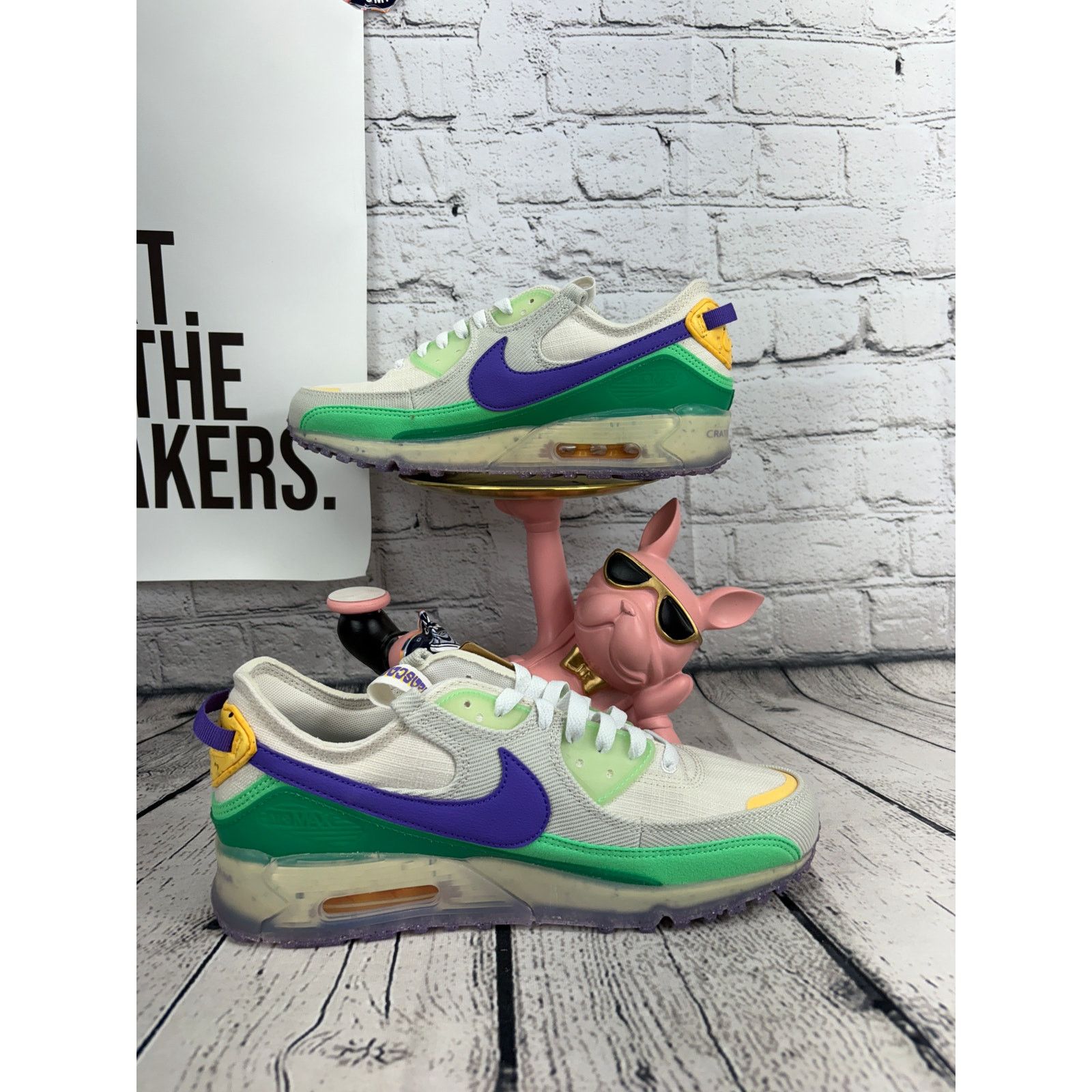 Nike Nike Air Max 90 Sneakers Terrascape Mens 8.5 Green Purple Size US 9 / EU 42 - 6 Thumbnail