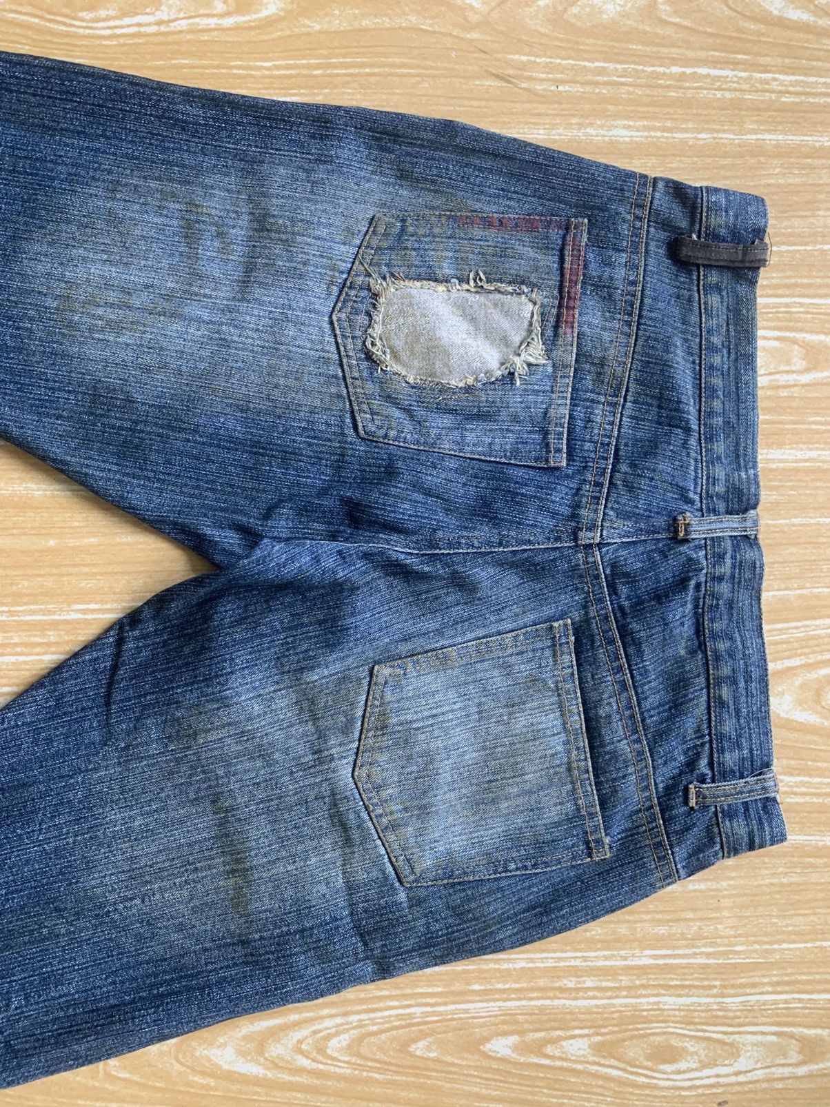 In The Attic Rare Distressed In The Attic Flare Denim Jeans Pants Size US 31 - 18 Thumbnail