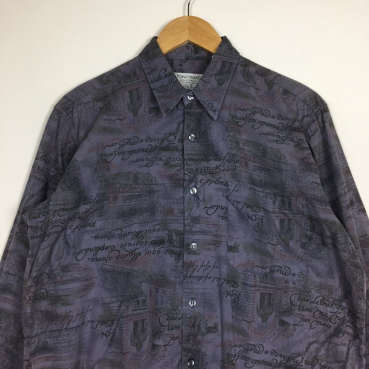 Japanese Brand Tony Ward Classic Button Ups Shirt Size US M / EU 48-50 / 2 - 4 Thumbnail