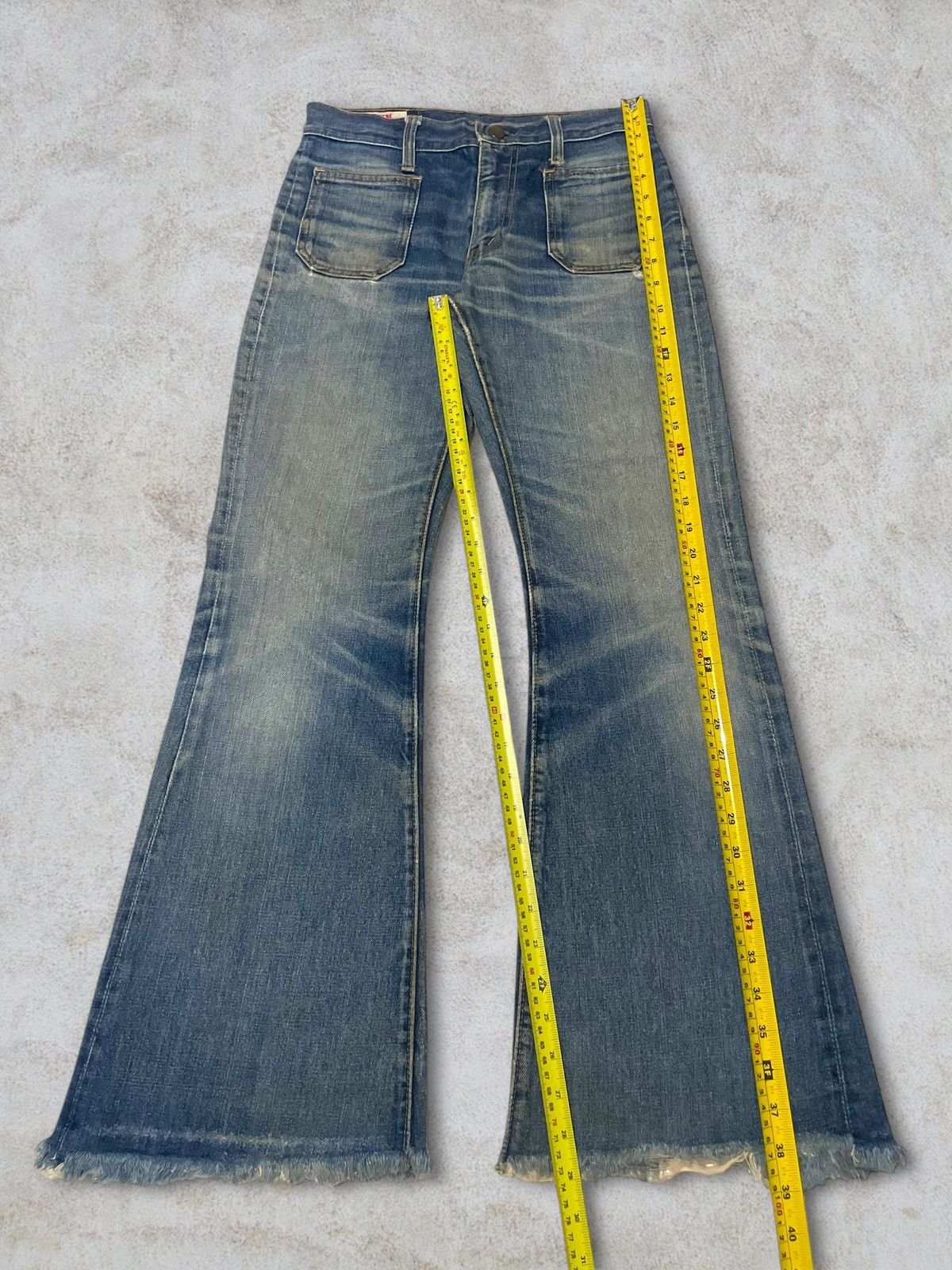Edwin Rare Vintage 70s Edwin Talon Zip Bottom Bell Flare Bush Jean Size 30" / US 8 / IT 44 - 18 Thumbnail
