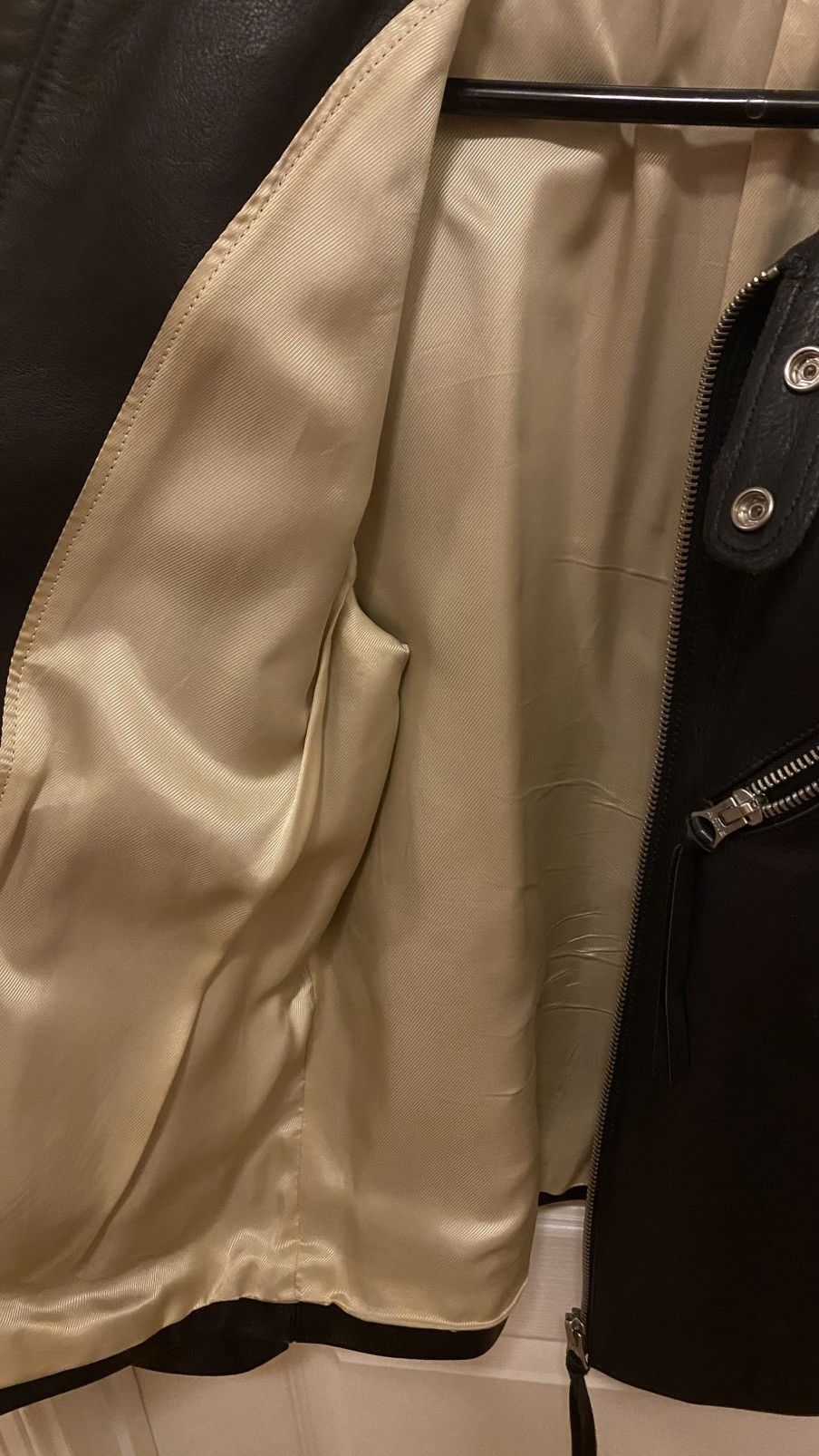Acne Studios Acne Studios Black Leather Biker Jacket Moto Size 48/50 Size US L / EU 52-54 / 3 - 3 Thumbnail