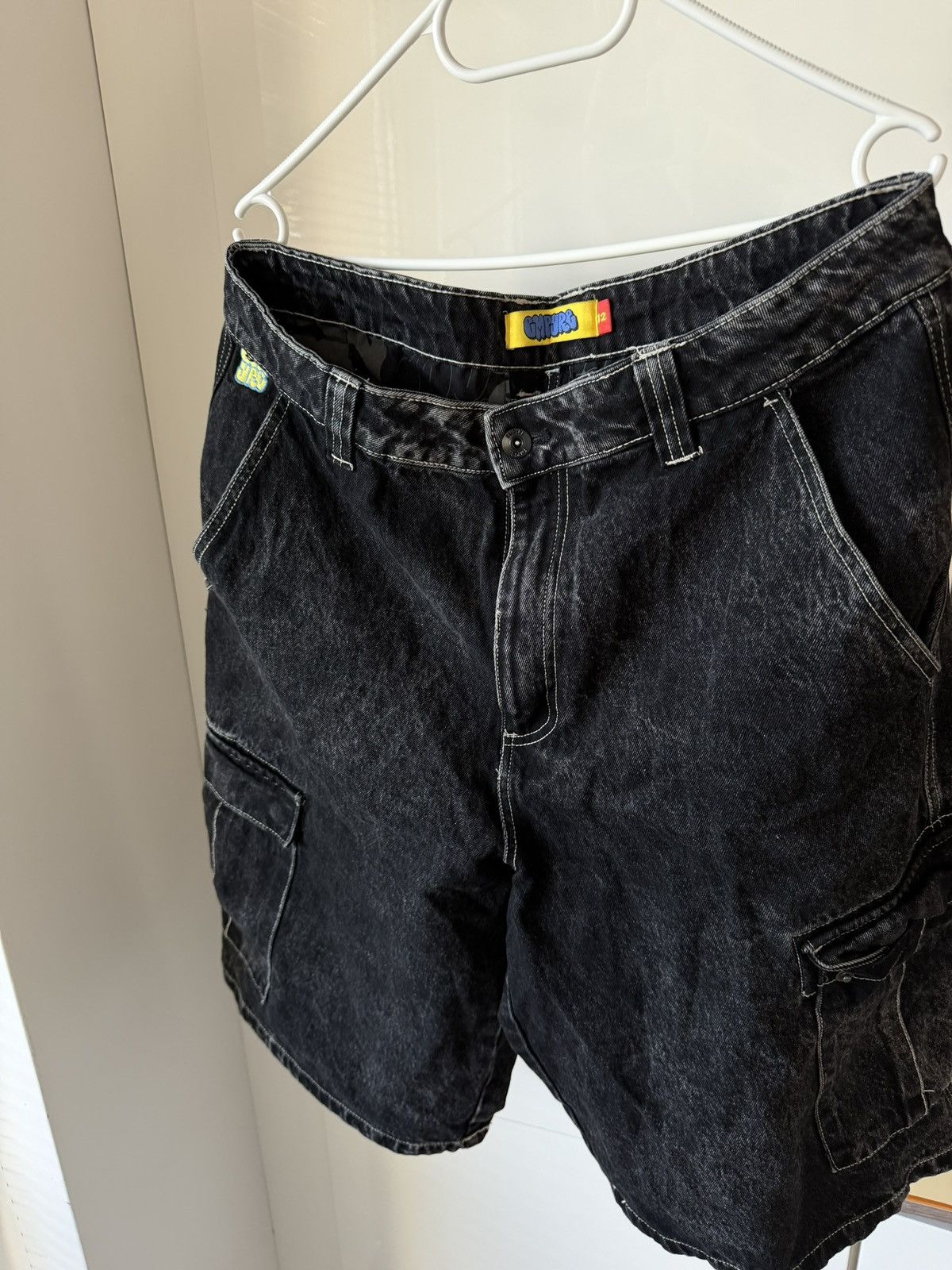 Empyre Empyre Cargo Relaxed Baggy Regular Denim Shorts Size US 32 / EU 48 - 15 Thumbnail
