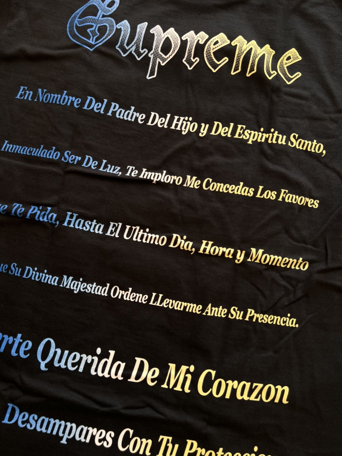 Supreme M Supreme Grim Reaper Tee Black t-shirt skeleton flames pray Size US M / EU 48-50 / 2 - 12 Thumbnail