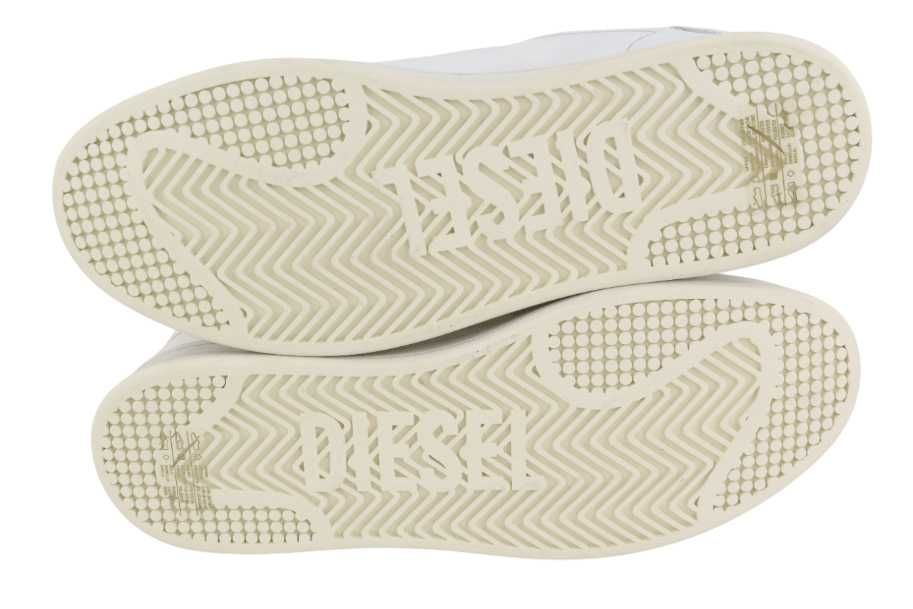 Diesel S-ATHENE LOW EU44 White Leather Lace Light Logo 40554 Size US 10.5 / EU 43-44 - 10 Thumbnail