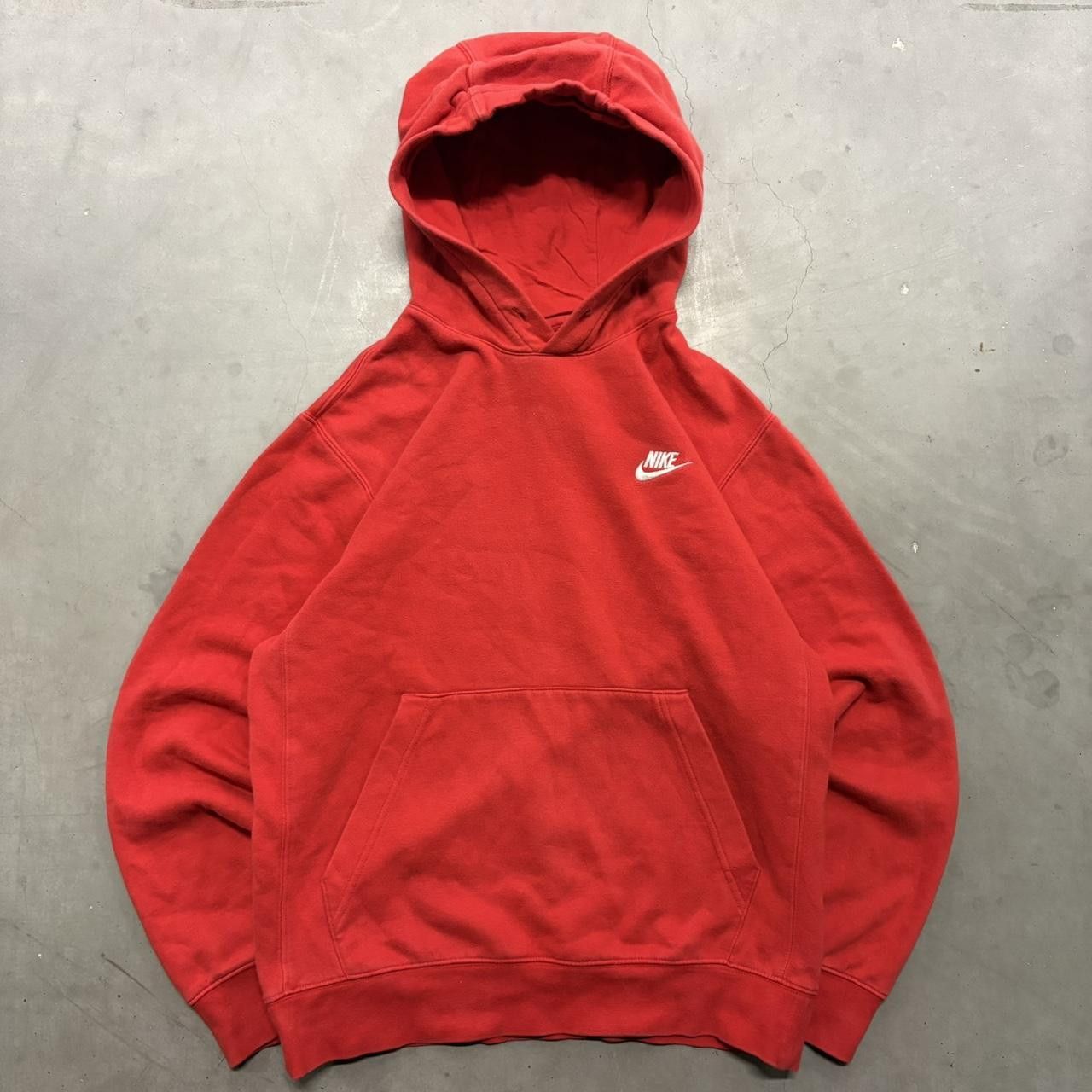 Nike Crazy Vintage Y2K/2000s Nike Red Streetwear Hoodie! Size US S / EU 44-46 / 1 - 1 Thumbnail