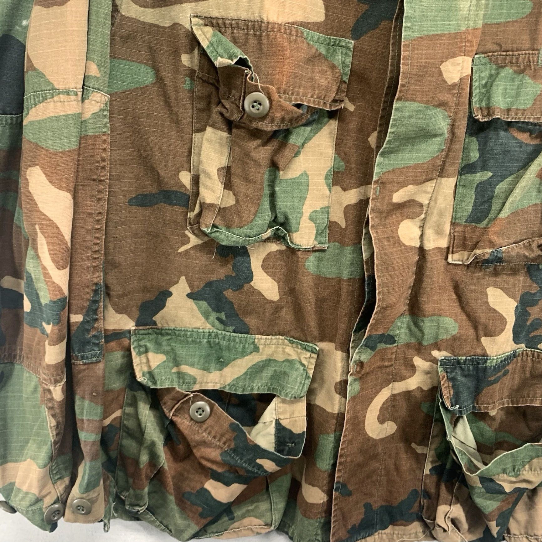 Vintage VINTAGE Men's Military Camouflage Button-Up Shirt Long Sleeve Casual Workwear All Seasons M Size US M / EU 48-50 / 2 - 5 Thumbnail