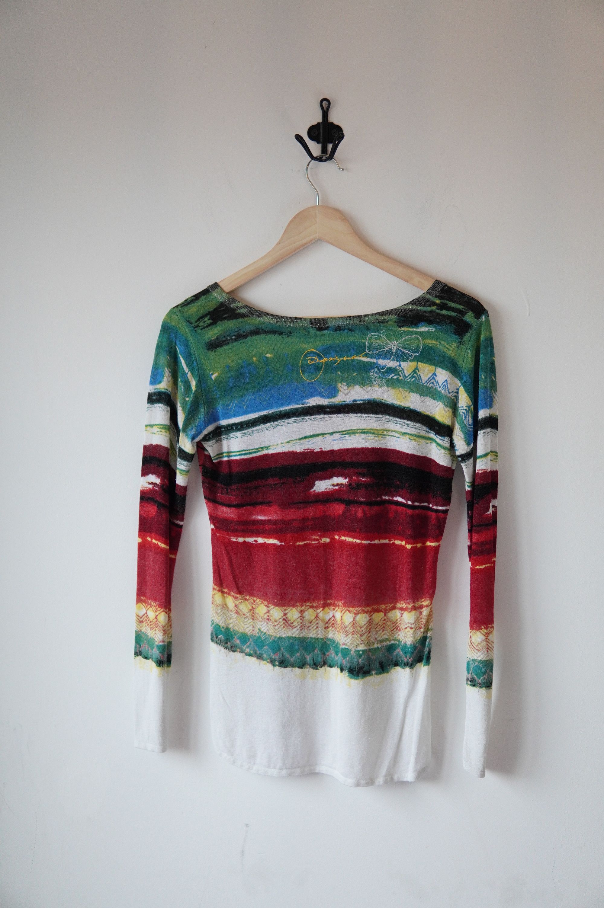 Desigual Desingual Floral Mesh Relaxed Blouse Top Size M / US 6-8 / IT 42-44 - 5 Thumbnail