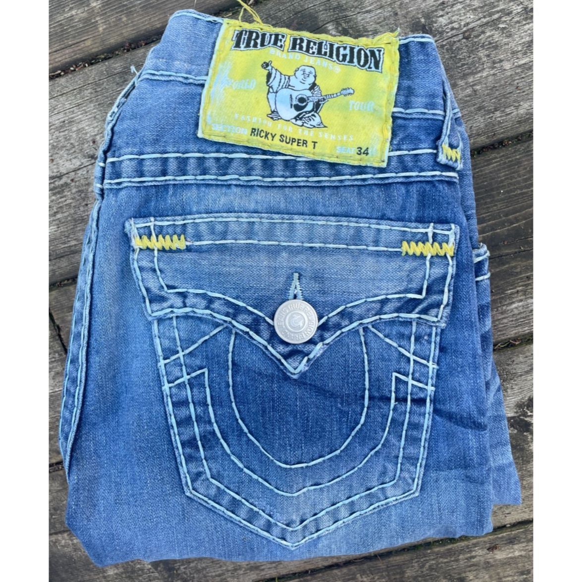 True Religion × Vintage Vintage True Religion Jeans Size 33 RICKY