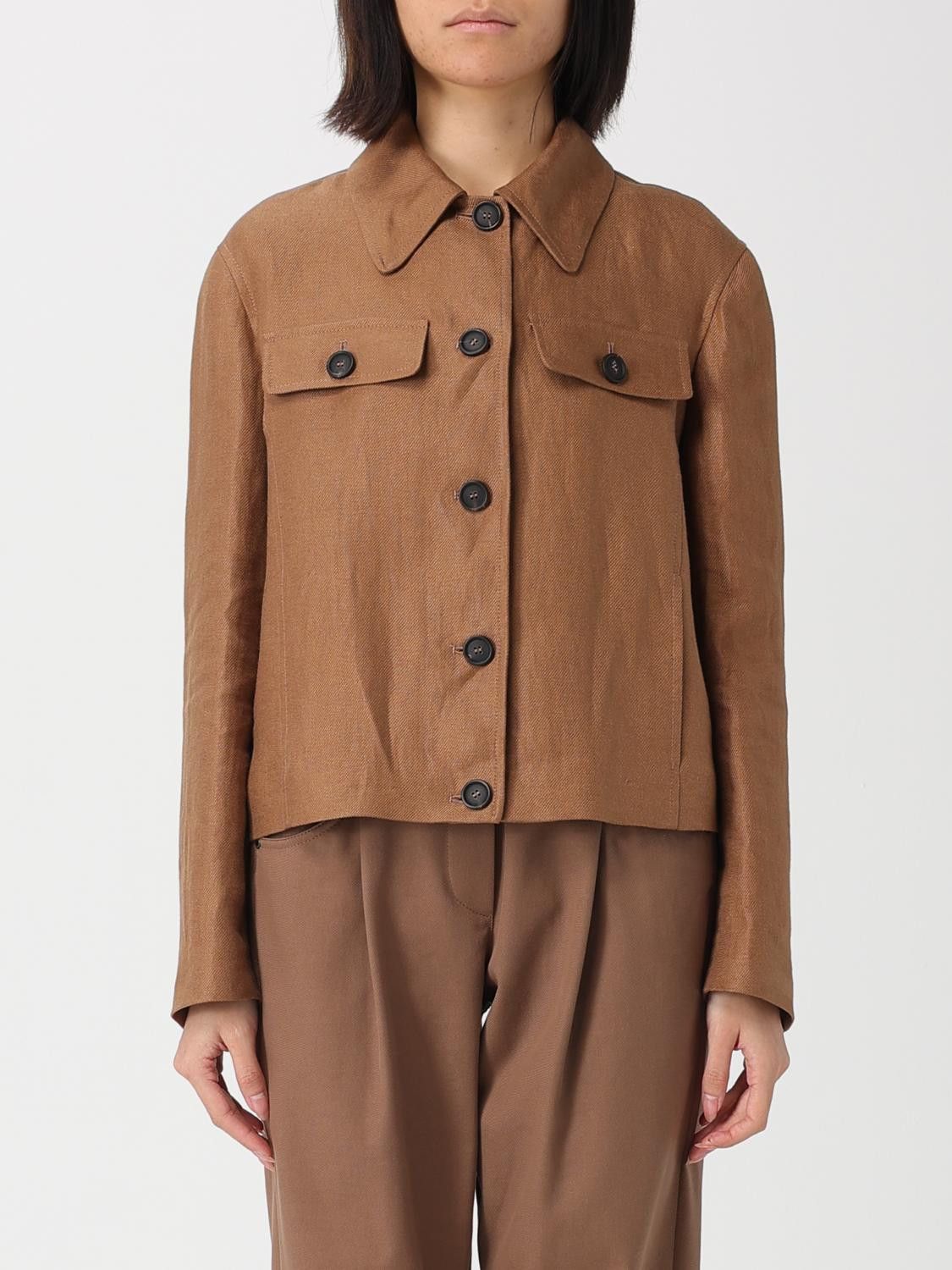 Brunello Cucinelli Brunello Cucinelli Jacket Woman Brown Size S / US 4 / IT 40 - 1 Thumbnail
