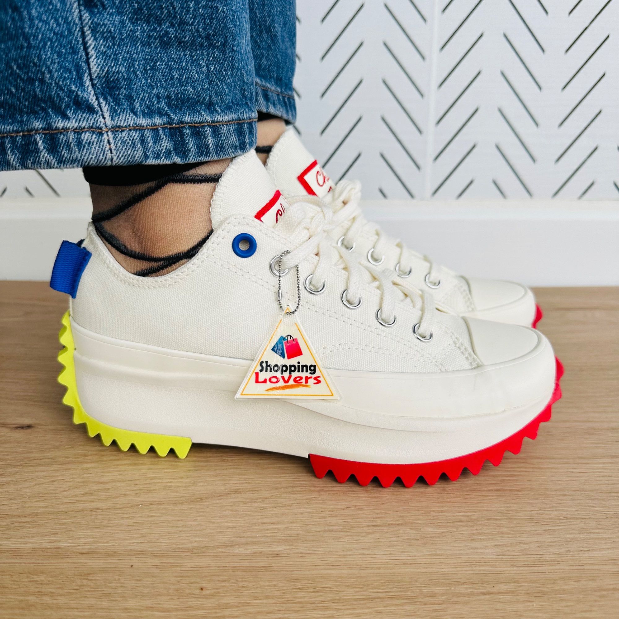 Converse 🤩7.5 Women Shoes CONVERSE RUN STAR HIKE PLATFORM LOW Beige Size US 7.5 / IT 37.5 - 5 Thumbnail