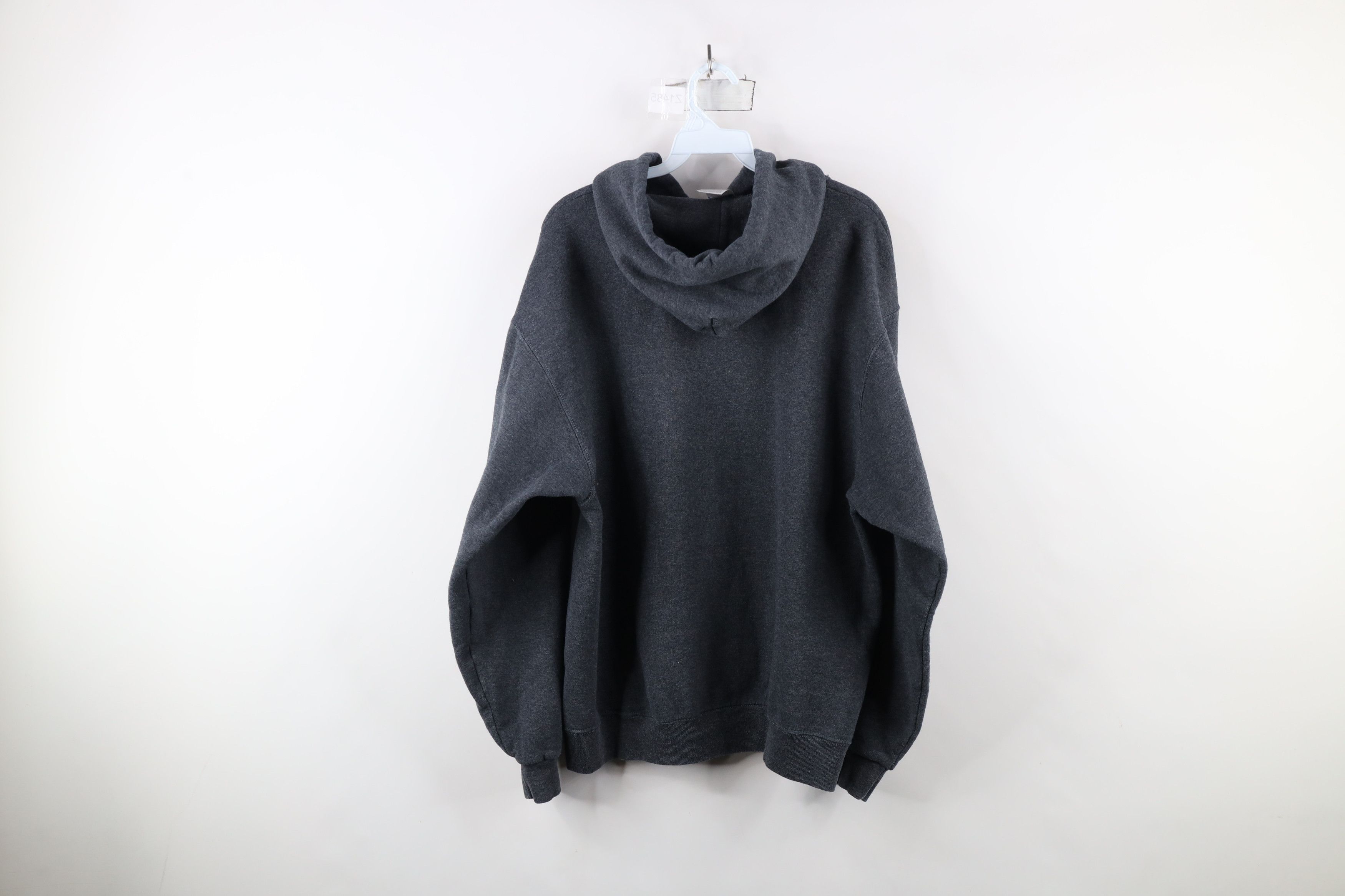 Vintage Vintage 90s Polaris Spell Out Hoodie Sweatshirt Dark Gray Size US L / EU 52-54 / 3 - 12 Thumbnail