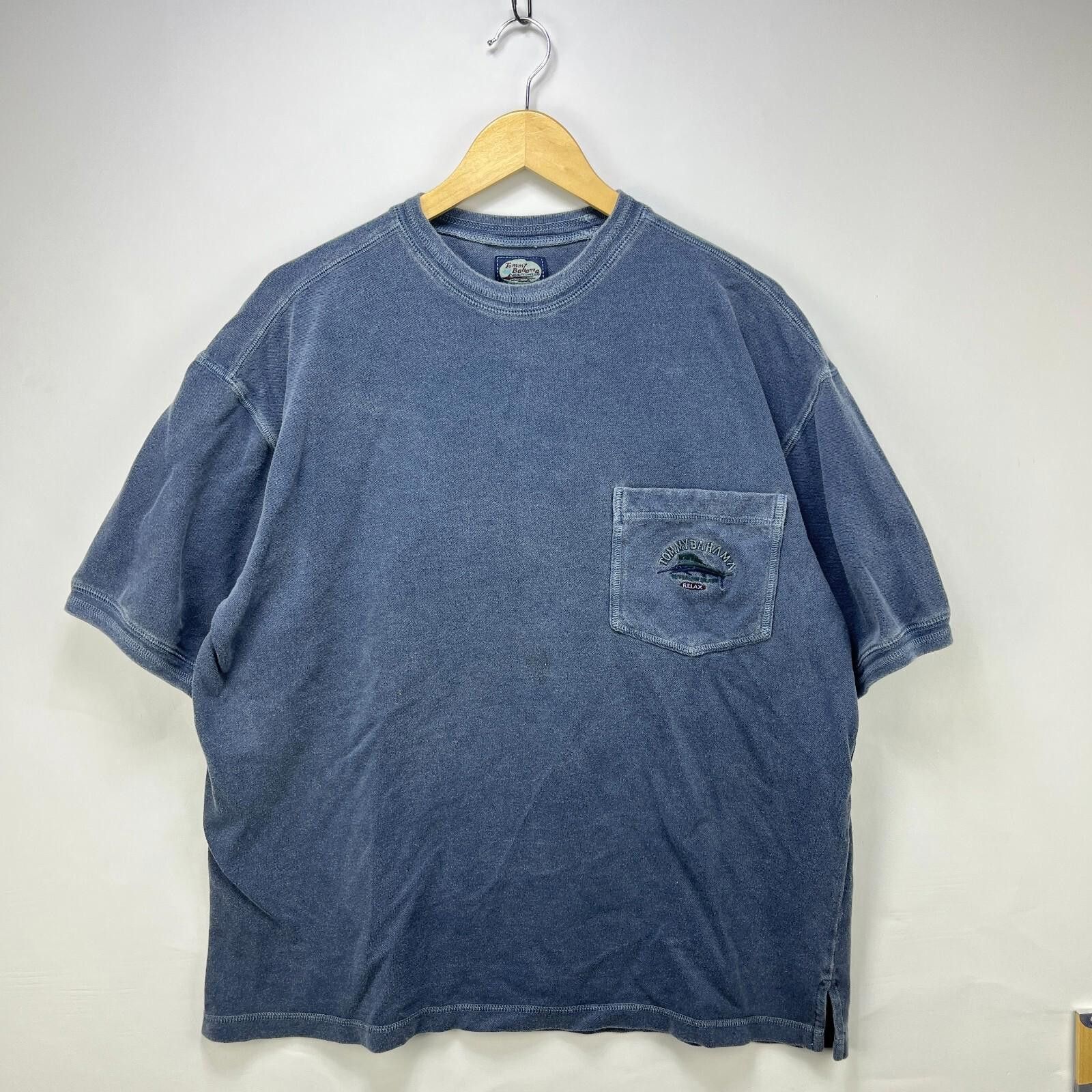 Tommy Bahama Vintage 90s Tommy Bahama Fish Pocket T-Shirt Faded Large Size US L / EU 52-54 / 3 - 1 Thumbnail