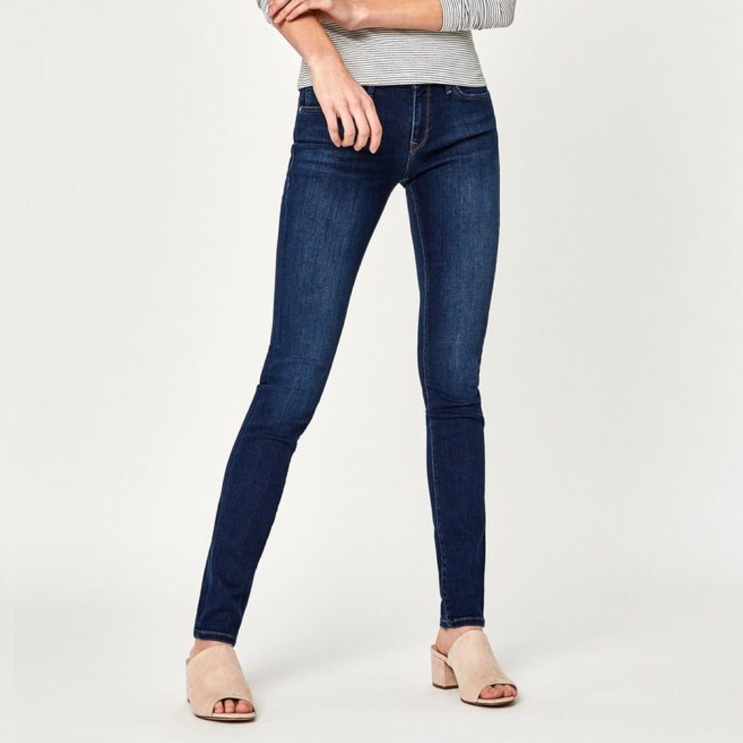 Mavi Mavi Alexa Skinny Jeans Distressed Mid Rise Jeans Size 26 Size 26" / US 2 / IT 38 - 1 Thumbnail