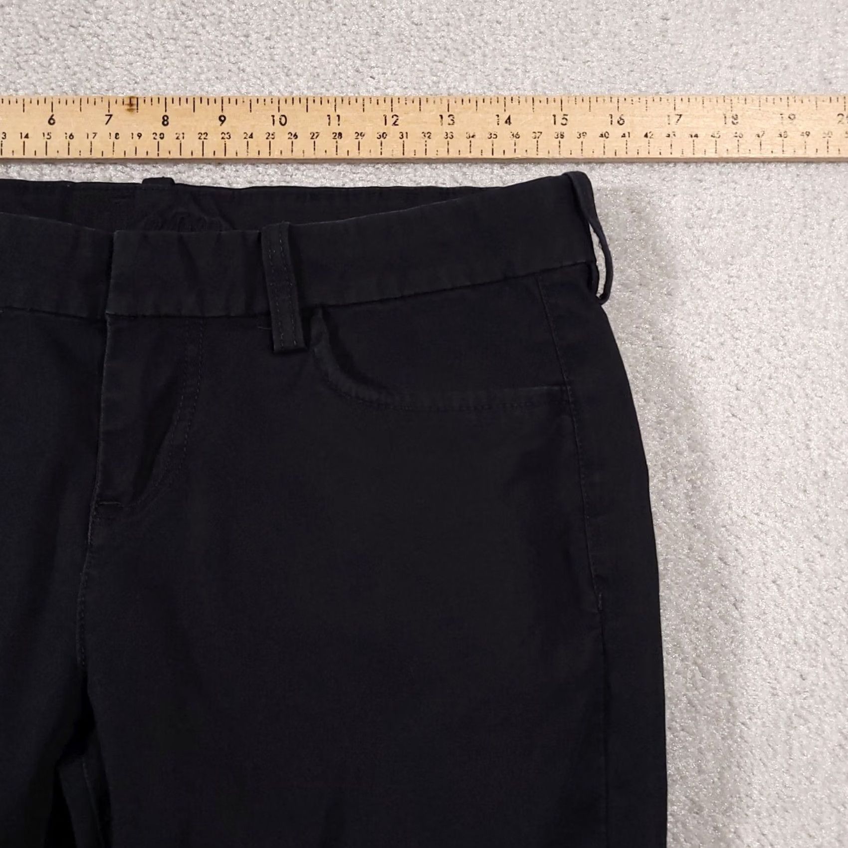 Vintage Kut From The Kloth Pants Women's 6 Dark Blue Casual Capri Chino Straight Front Flat Front Pockets Easy Care Regular Inseam 25.5 in Size 28" / US 6 / IT 42 - 5 Thumbnail