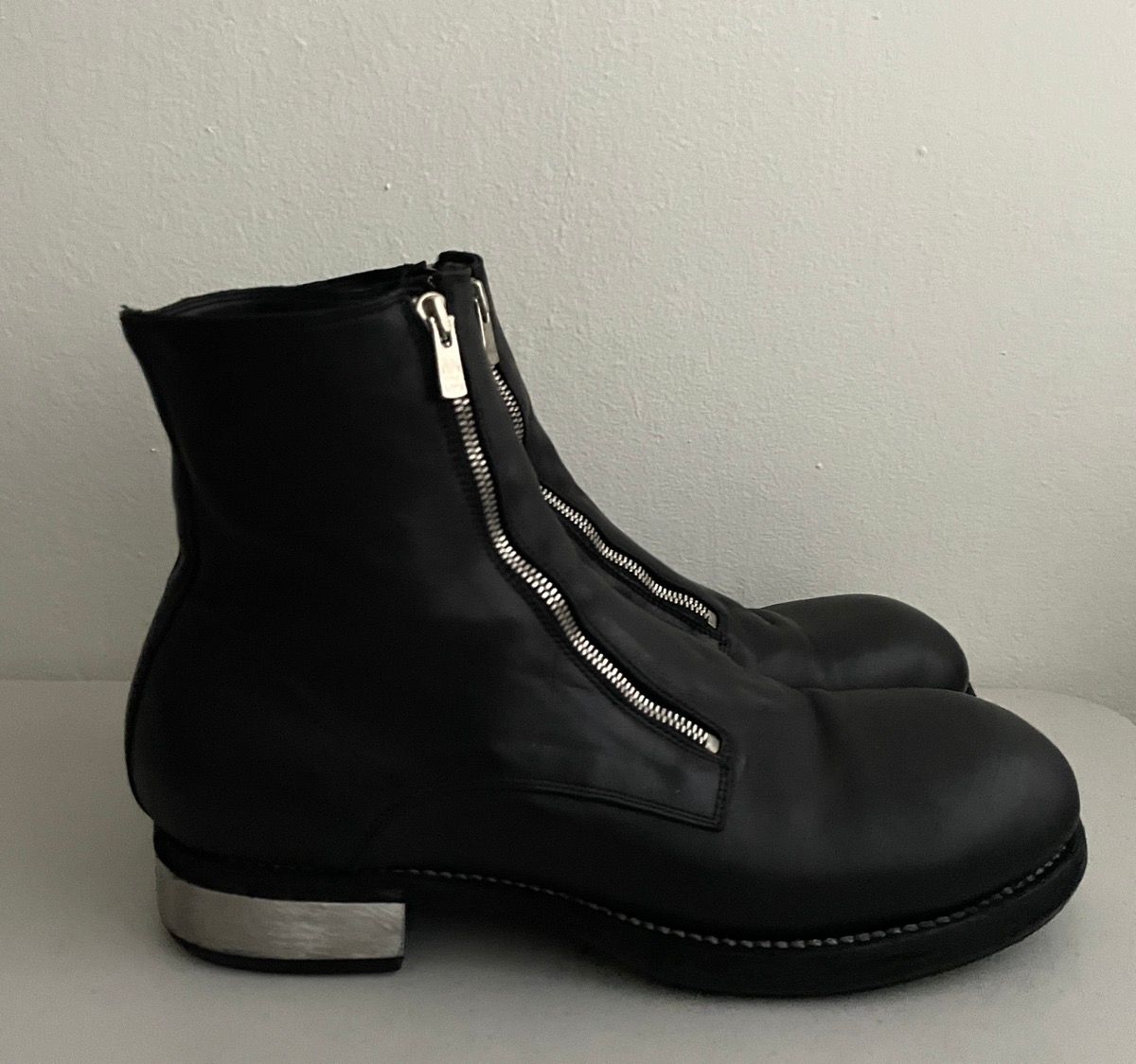 Pre-owned Guidi Gr07fzi Shoes In Black