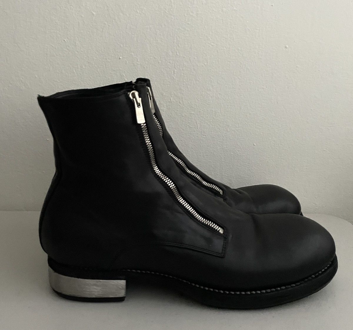 image of Guidi Gr07Fzi Shoes in Black, Men's (Size 12)